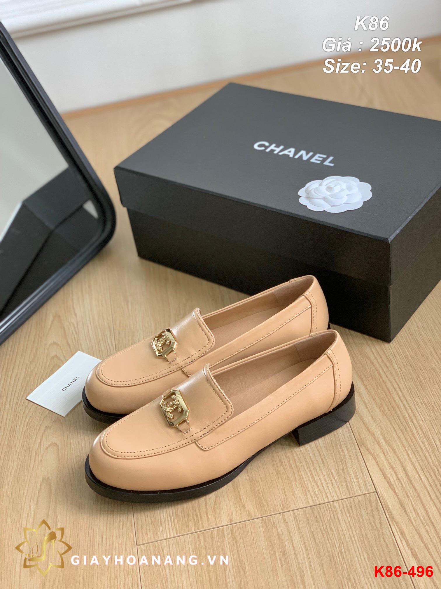 K86-496 Chanel giày lười siêu cấp
