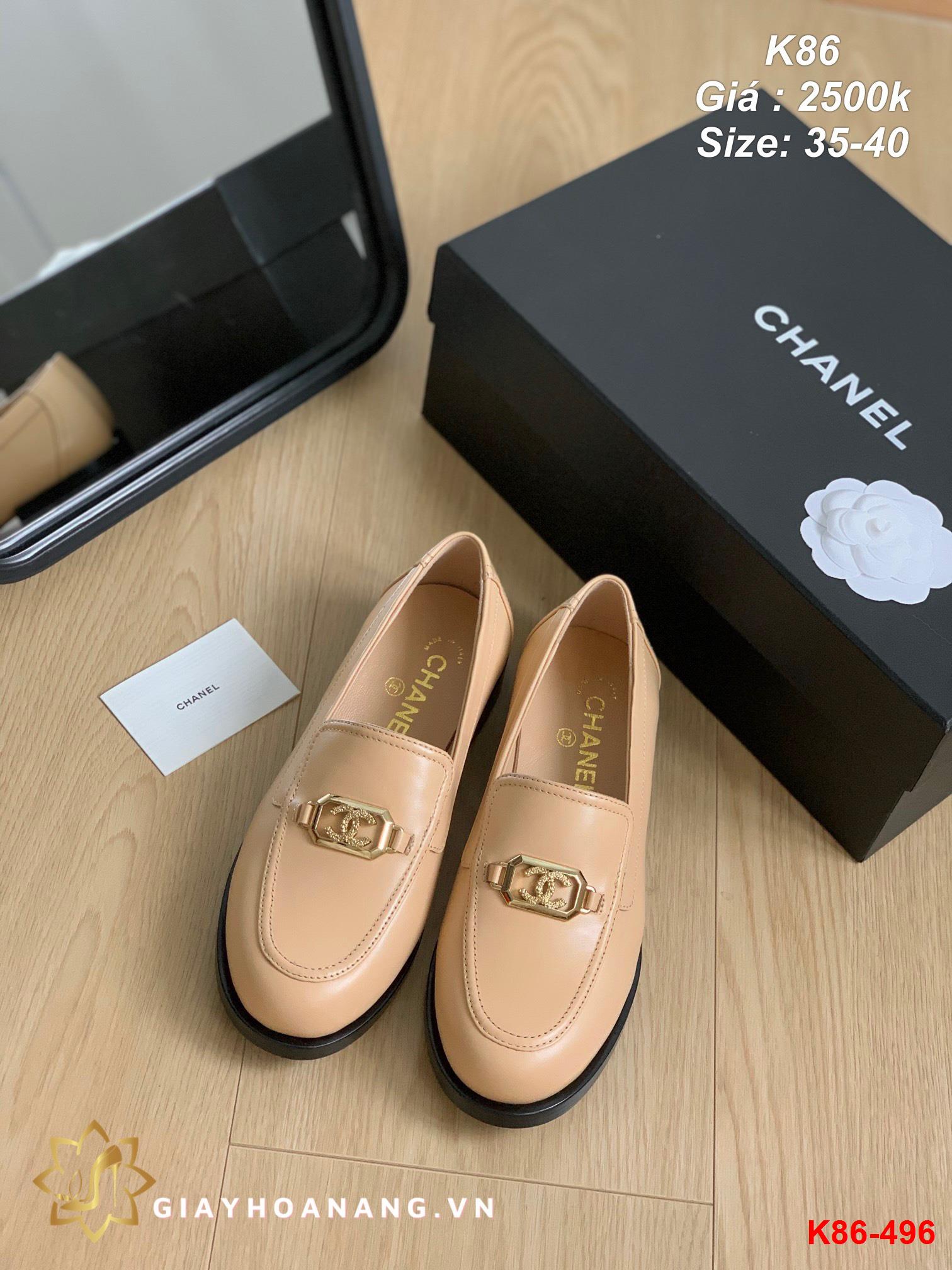 K86-496 Chanel giày lười siêu cấp