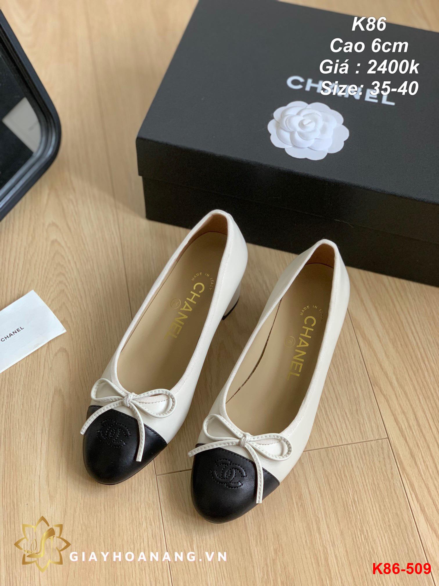 K86-509 Chanel giày cao 6cm siêu cấp