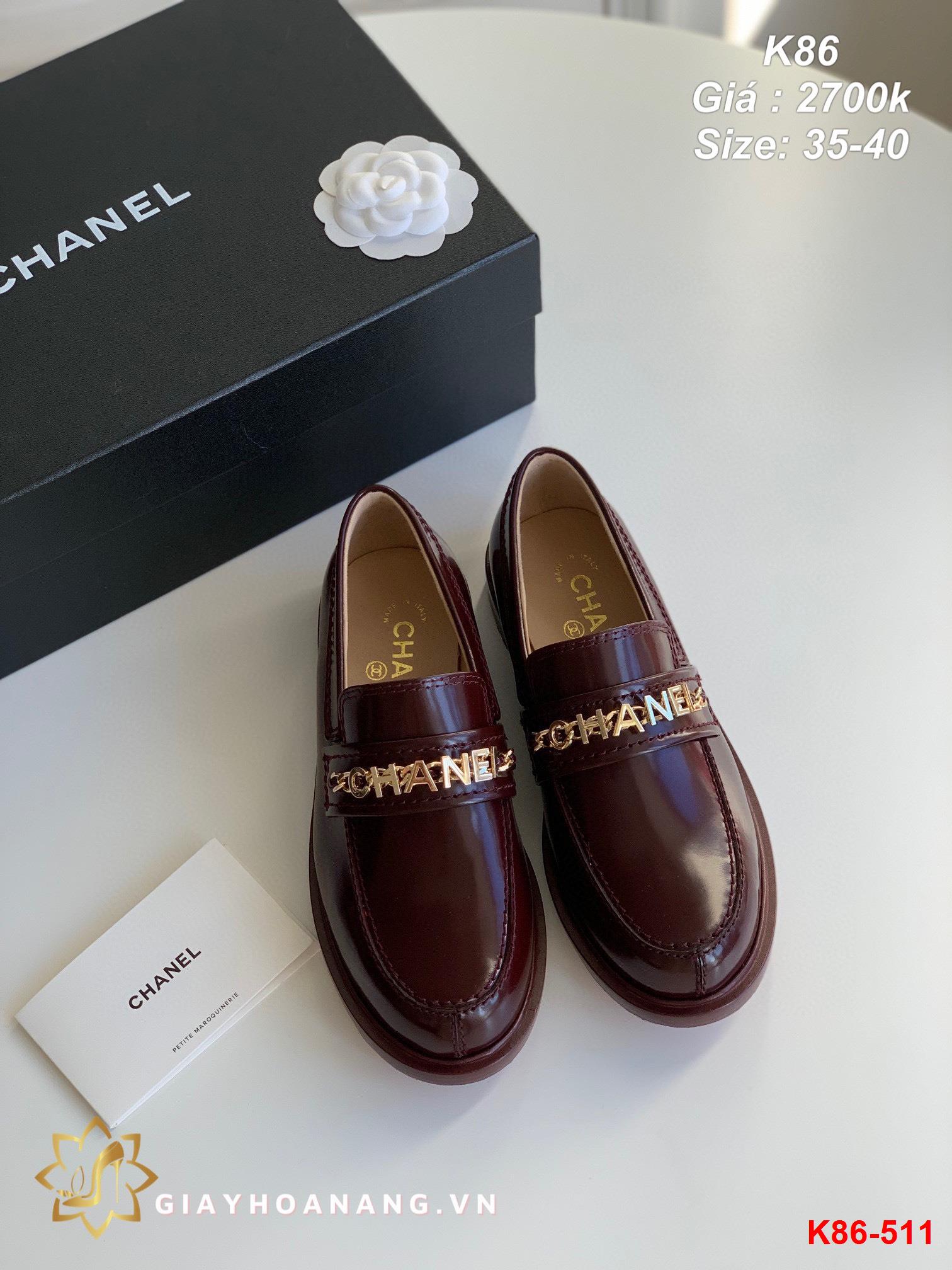 K86-511 Chanel giày lười siêu cấp