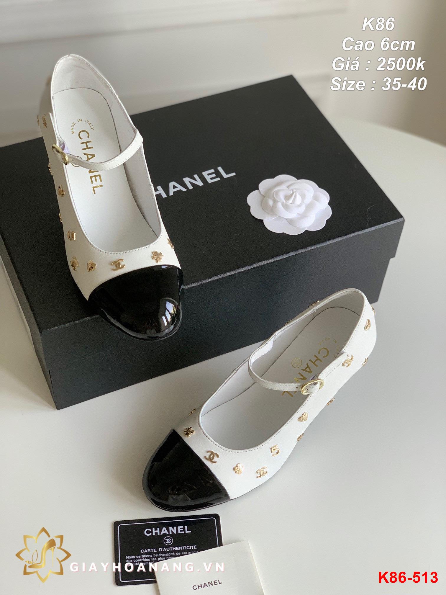K86-513 Chanel giày cao 6cm siêu cấp