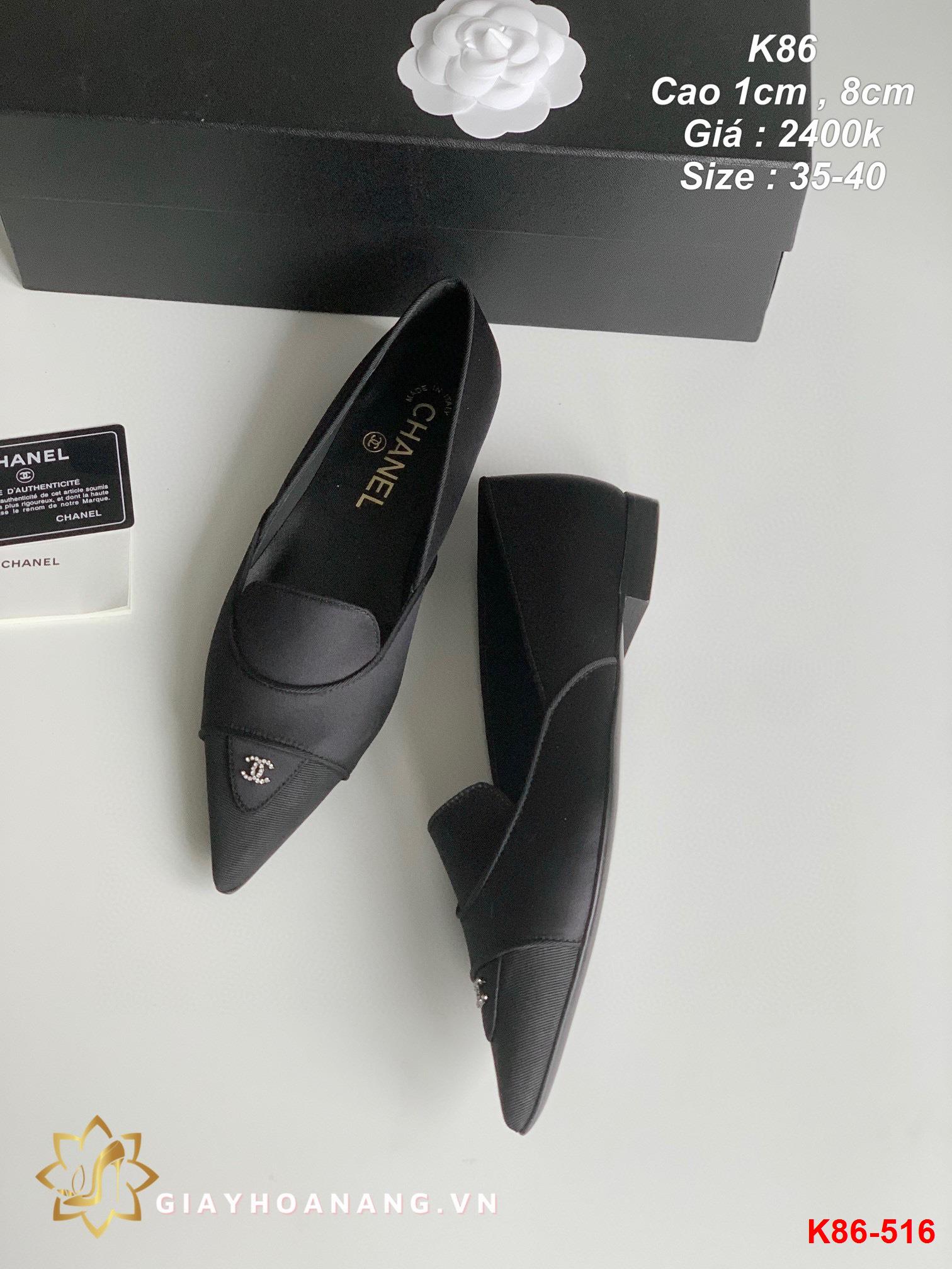 K86-516 Chanel giày cao 1cm , 8cm siêu cấp