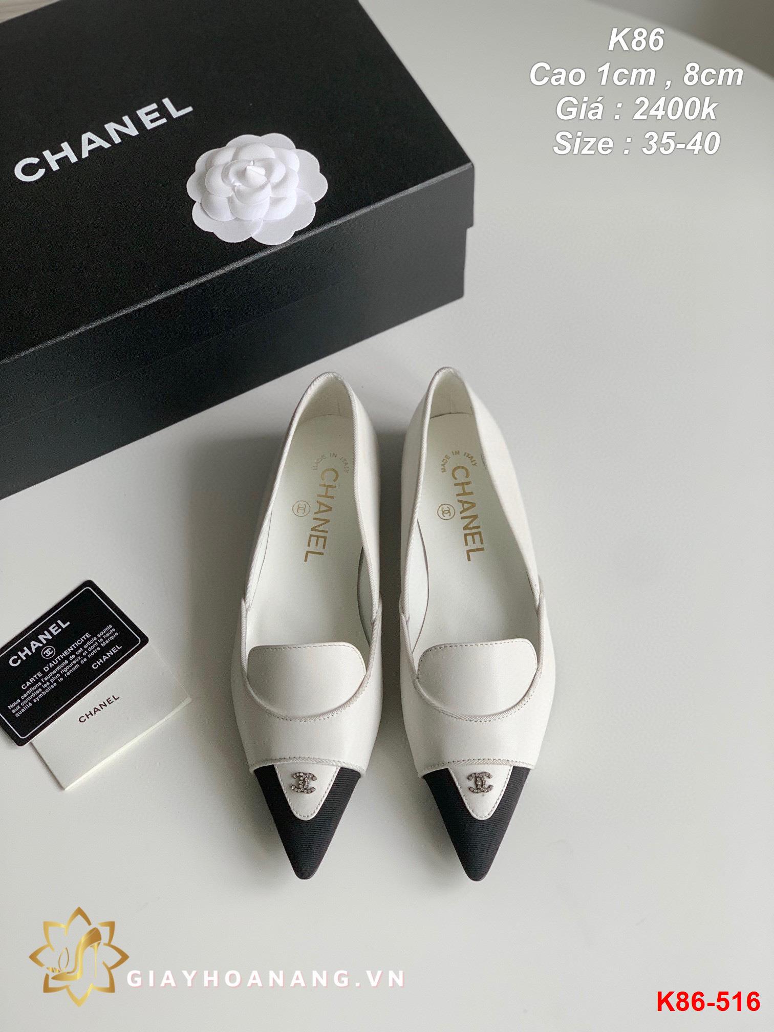 K86-516 Chanel giày cao 1cm , 8cm siêu cấp