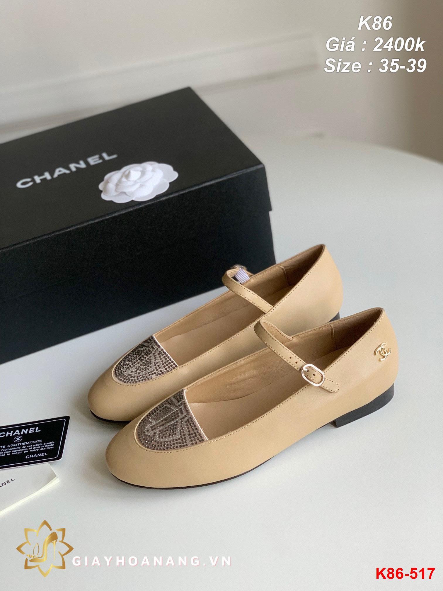 K86-517 Chanel giày bệt siêu cấp