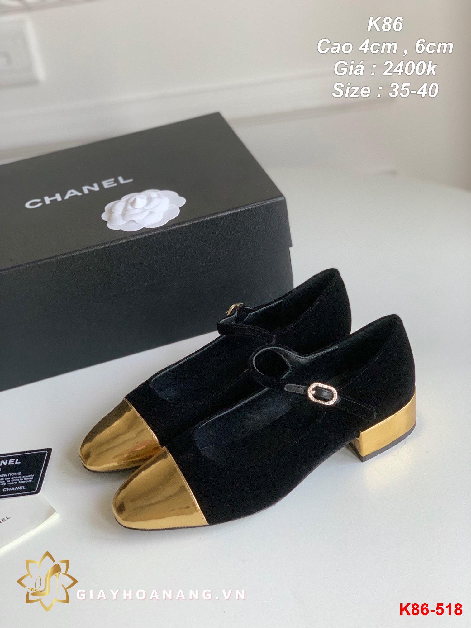 K86-518 Chanel giày cao 4cm , 6cm siêu cấp