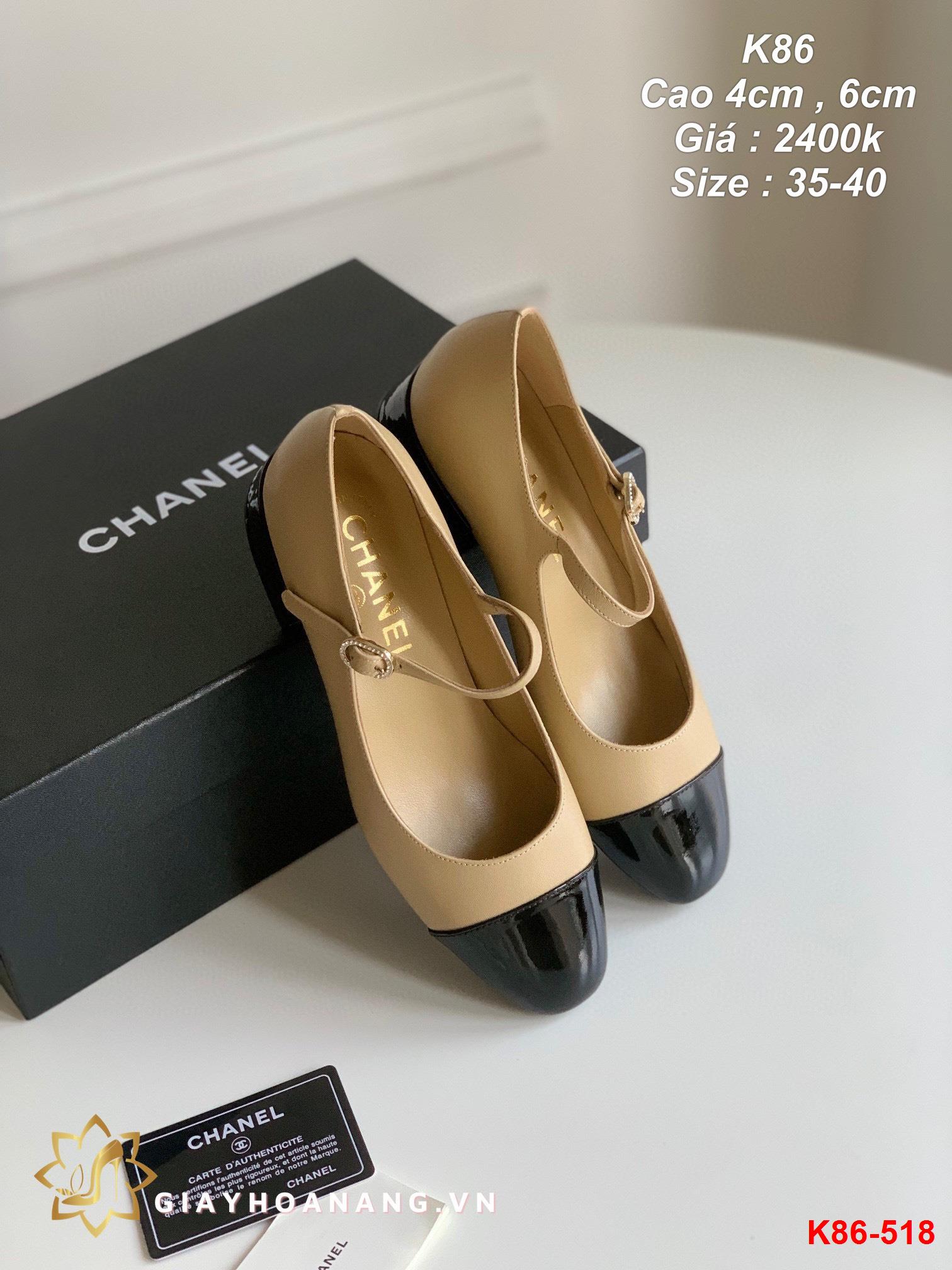 K86-518 Chanel giày cao 4cm , 6cm siêu cấp