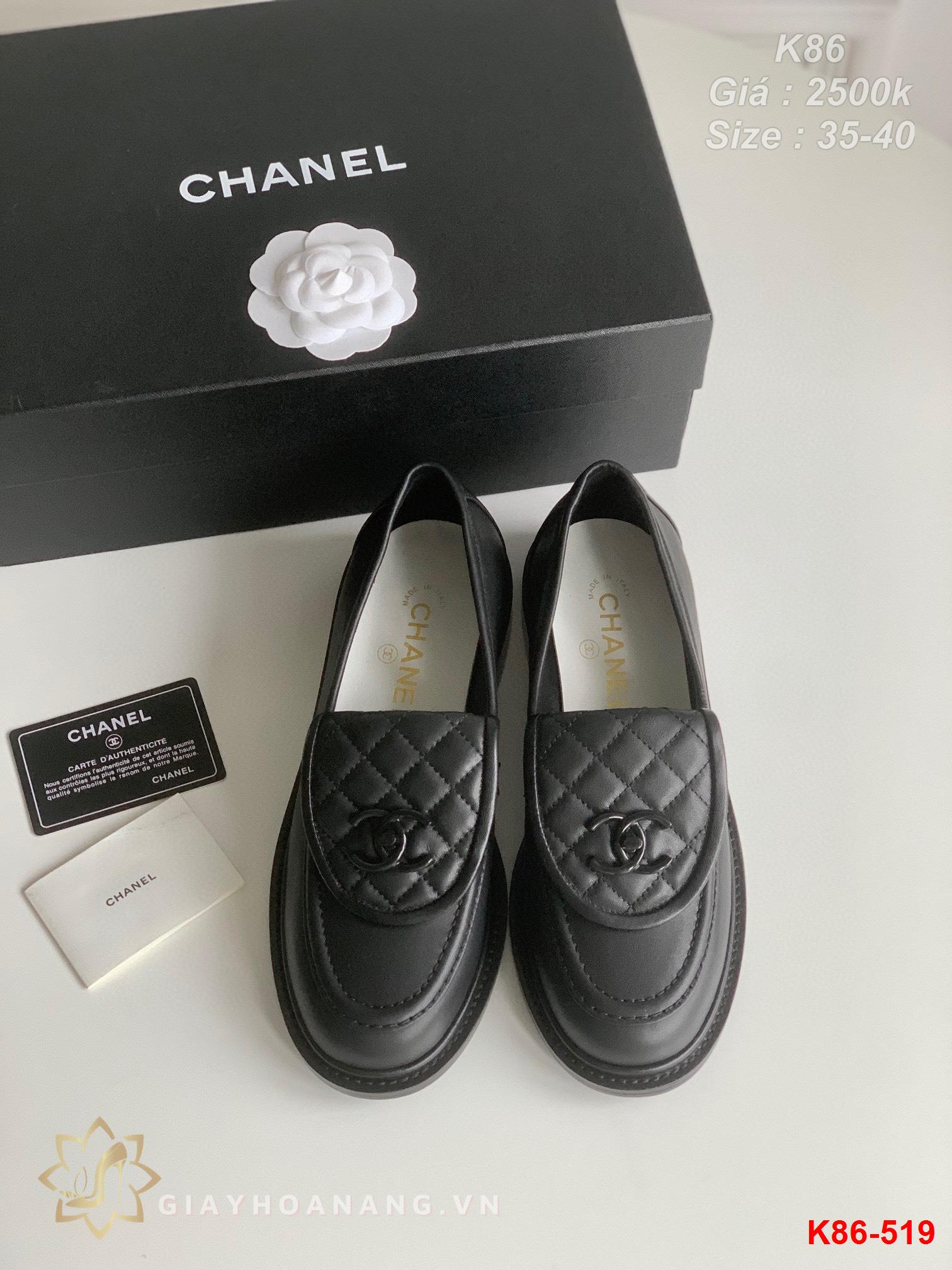 K86-519 Chanel giày lười siêu cấp