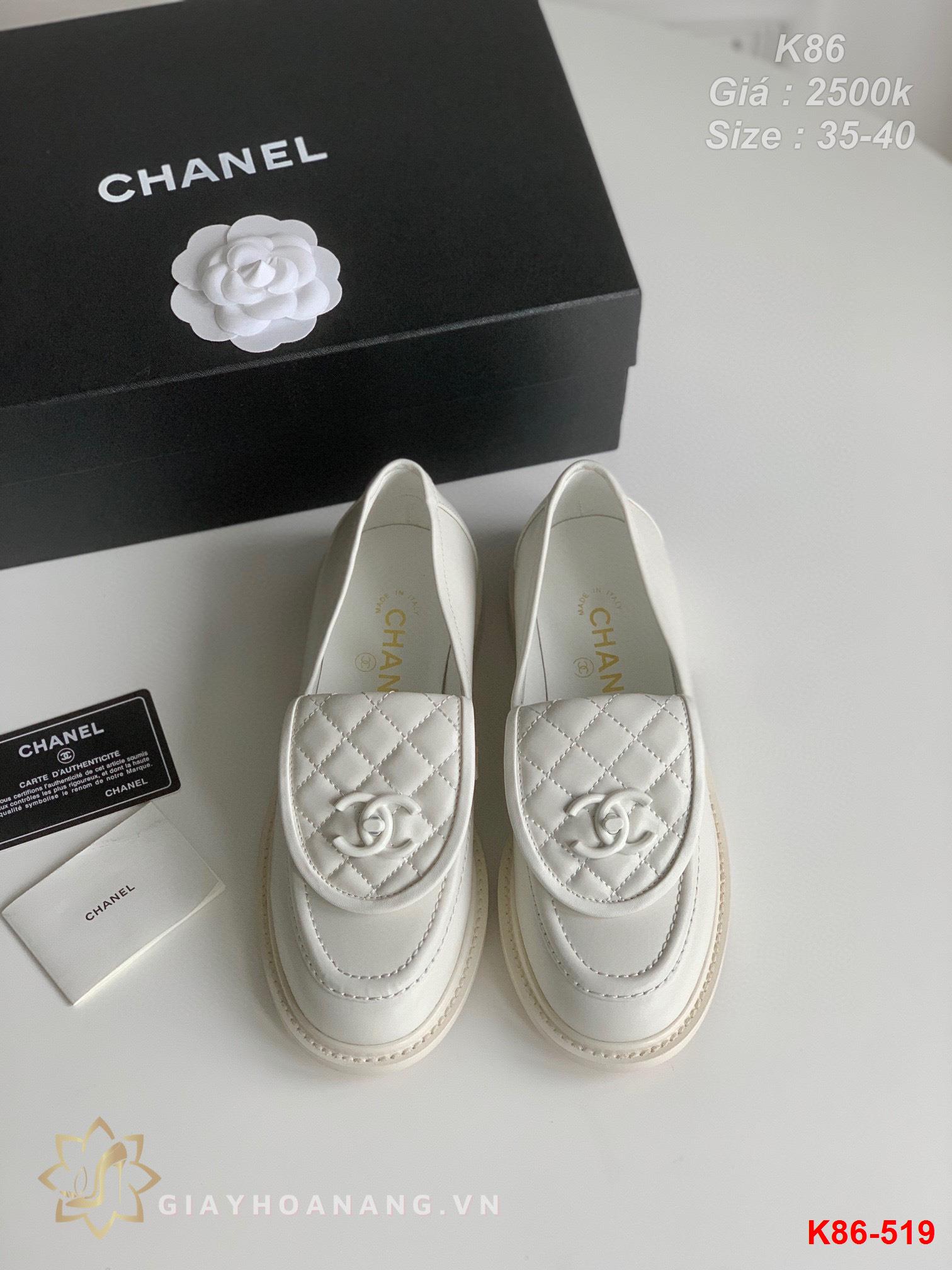 K86-519 Chanel giày lười siêu cấp