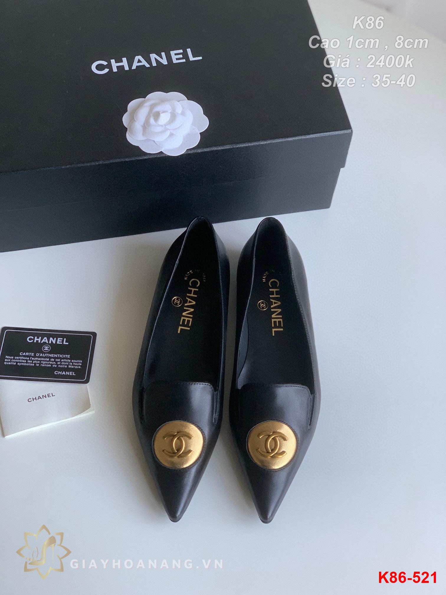 K86-521 Chanel giày cao 1cm , 8cm siêu cấp