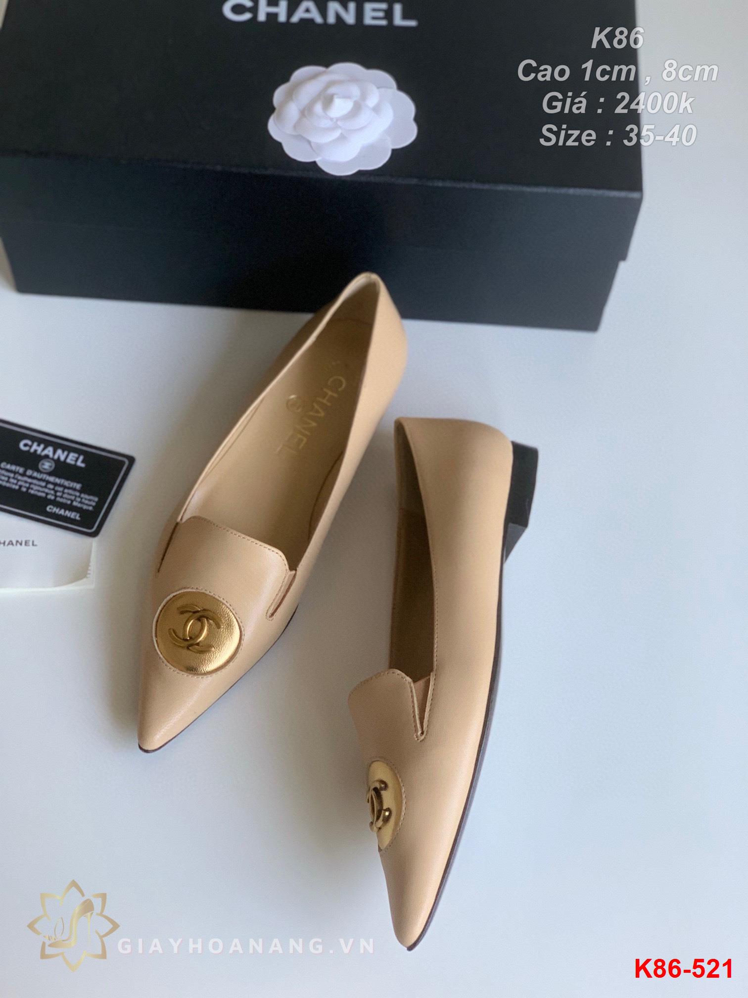 K86-521 Chanel giày cao 1cm , 8cm siêu cấp