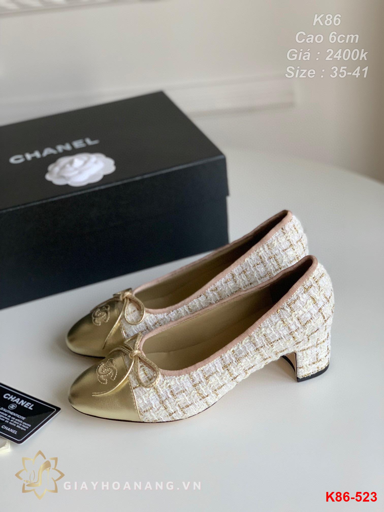 K86-523 Chanel giày cao 6cm siêu cấp