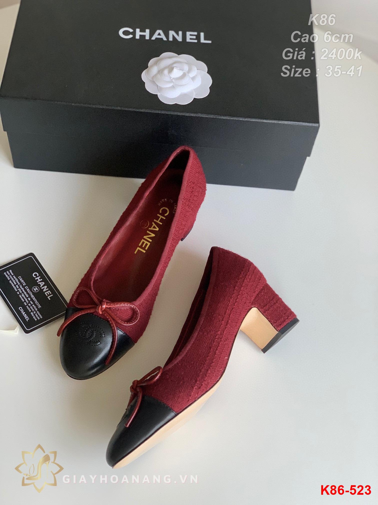 K86-523 Chanel giày cao 6cm siêu cấp