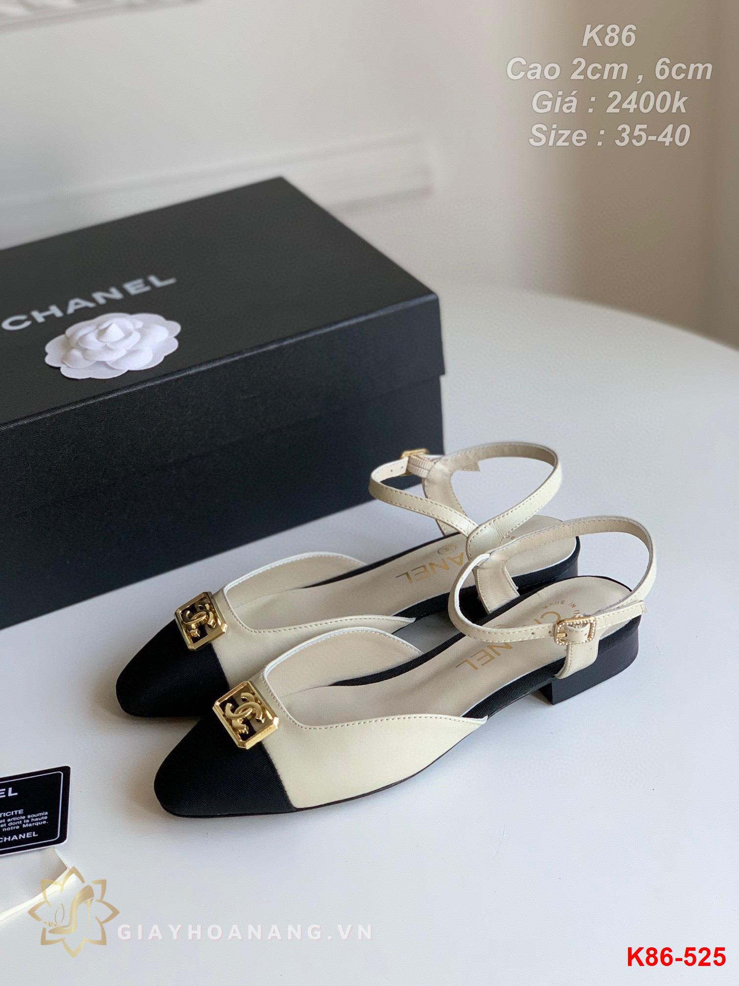 K86-525 Chanel sandal cao 2cm , 6cm siêu cấp