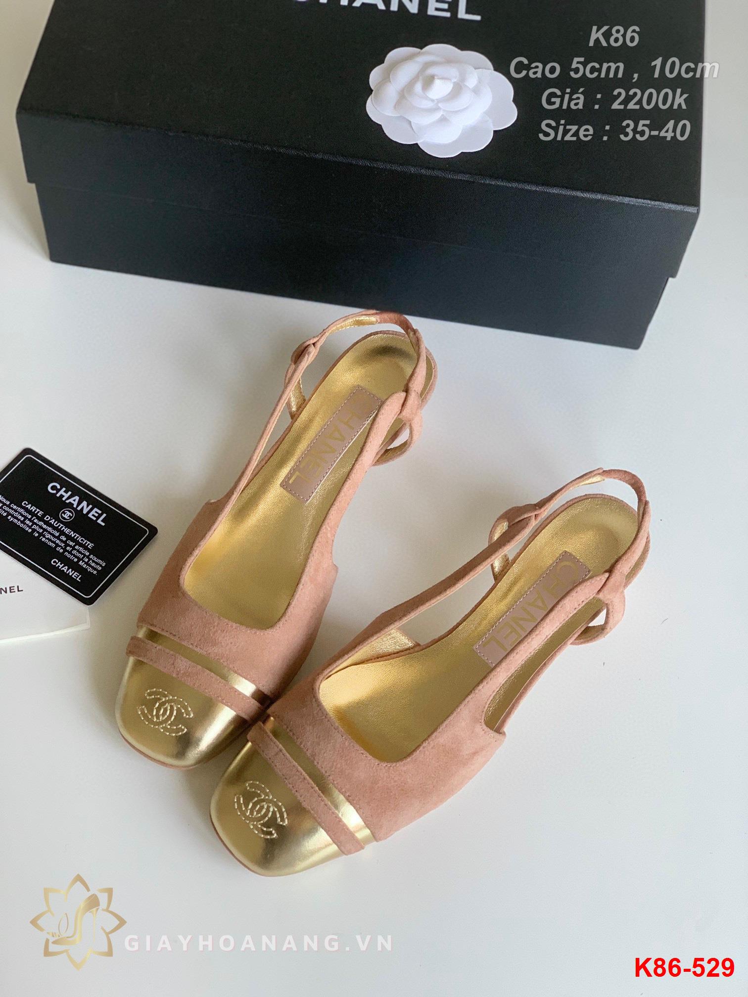 K86-529 Chanel sandal cao 5cm , 10cm siêu cấp