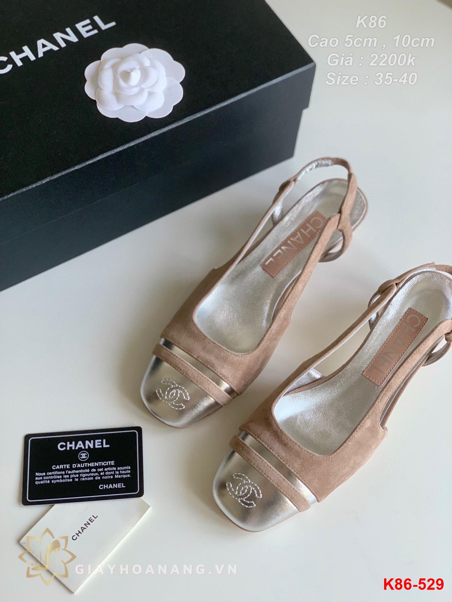K86-529 Chanel sandal cao 5cm , 10cm siêu cấp