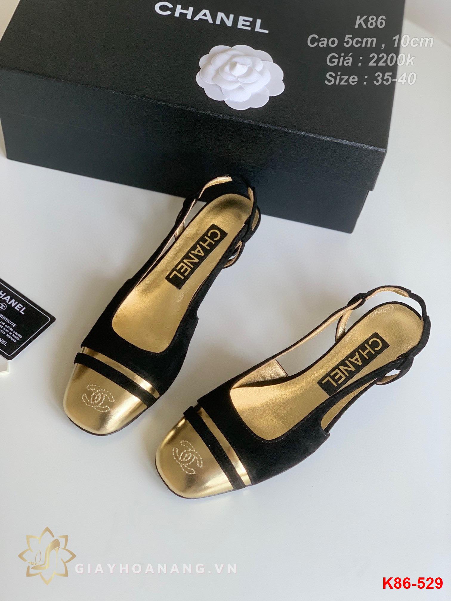 K86-529 Chanel sandal cao 5cm , 10cm siêu cấp