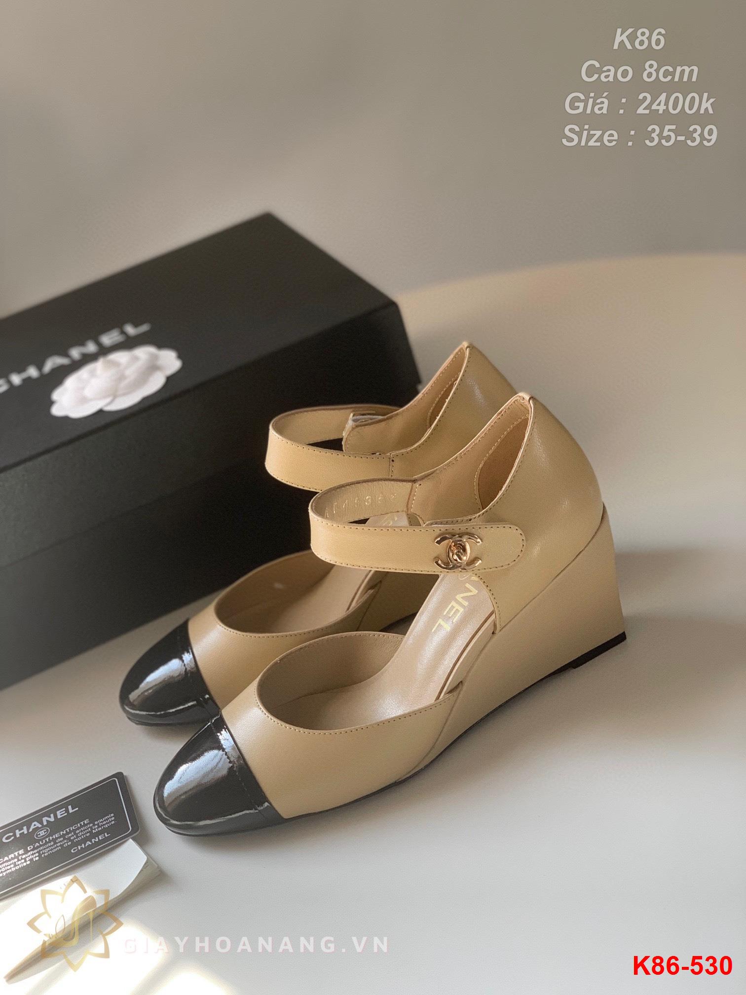 K86-530 Chanel sandal cao 8cm siêu cấp