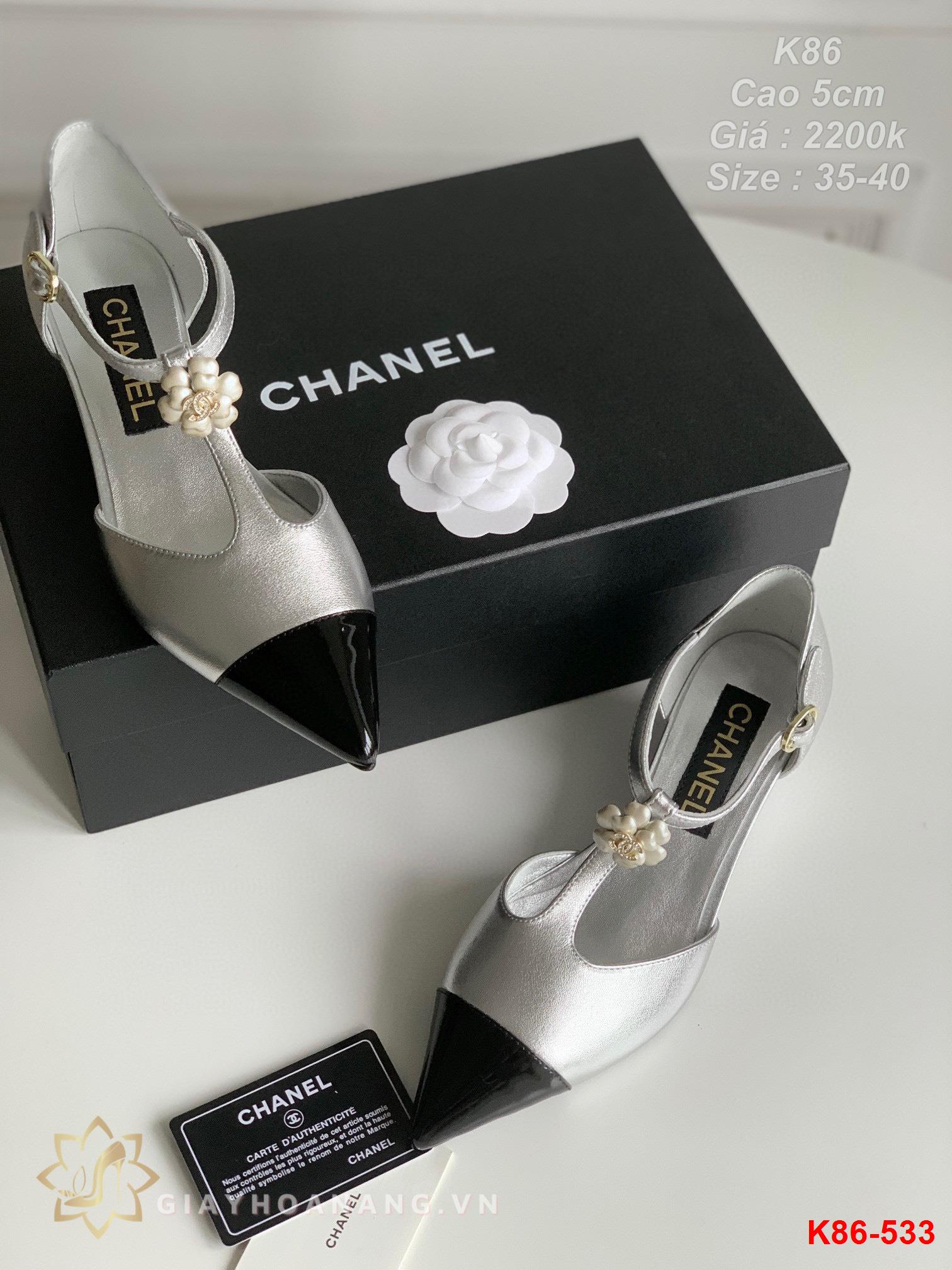 K86-533 Chanel sandal cao 5cm siêu cấp