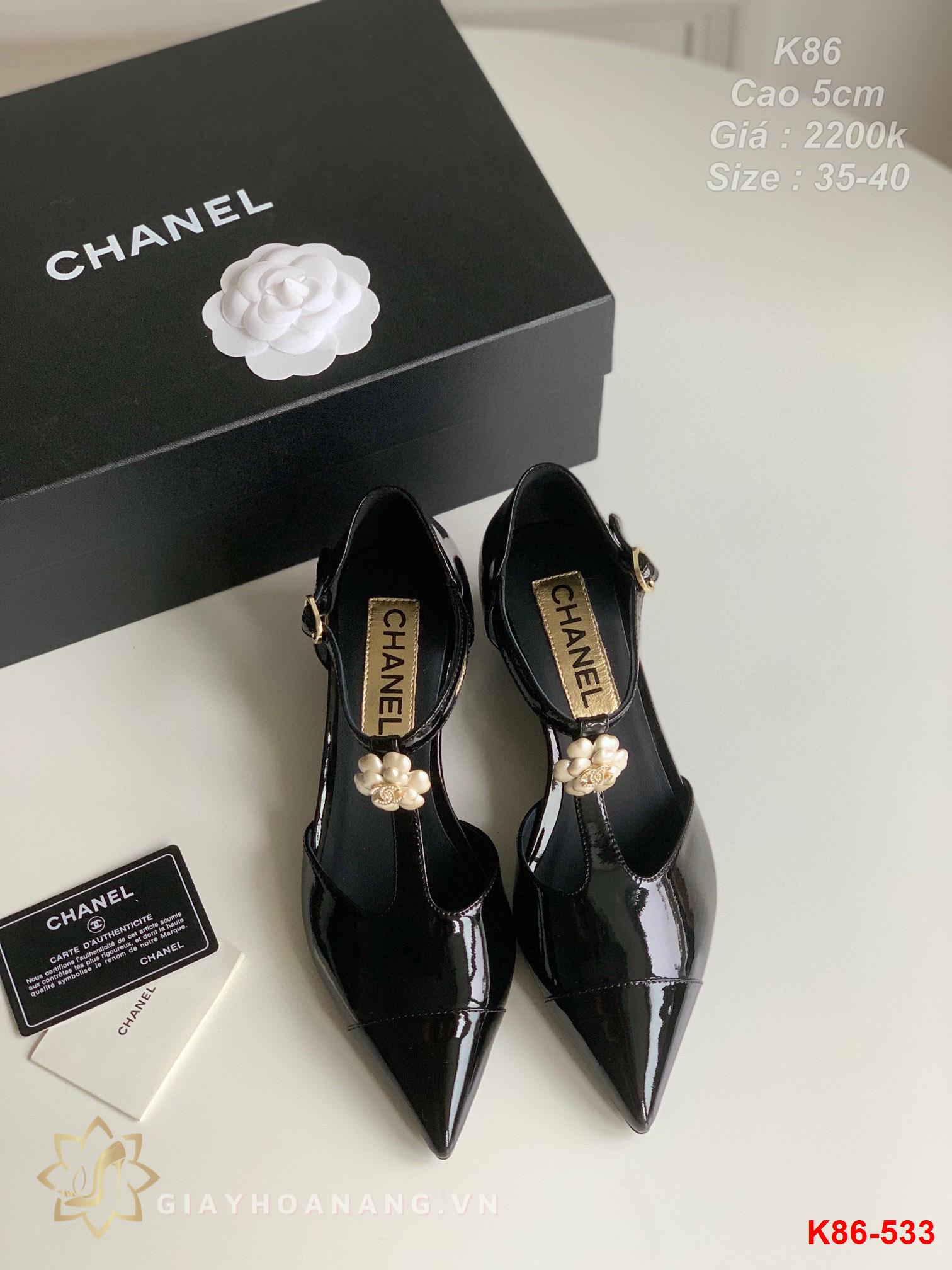 K86-533 Chanel sandal cao 5cm siêu cấp