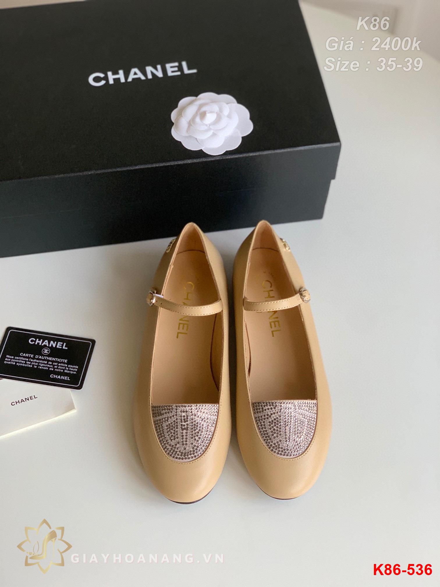 K86-536 Chanel giày bệt siêu cấp