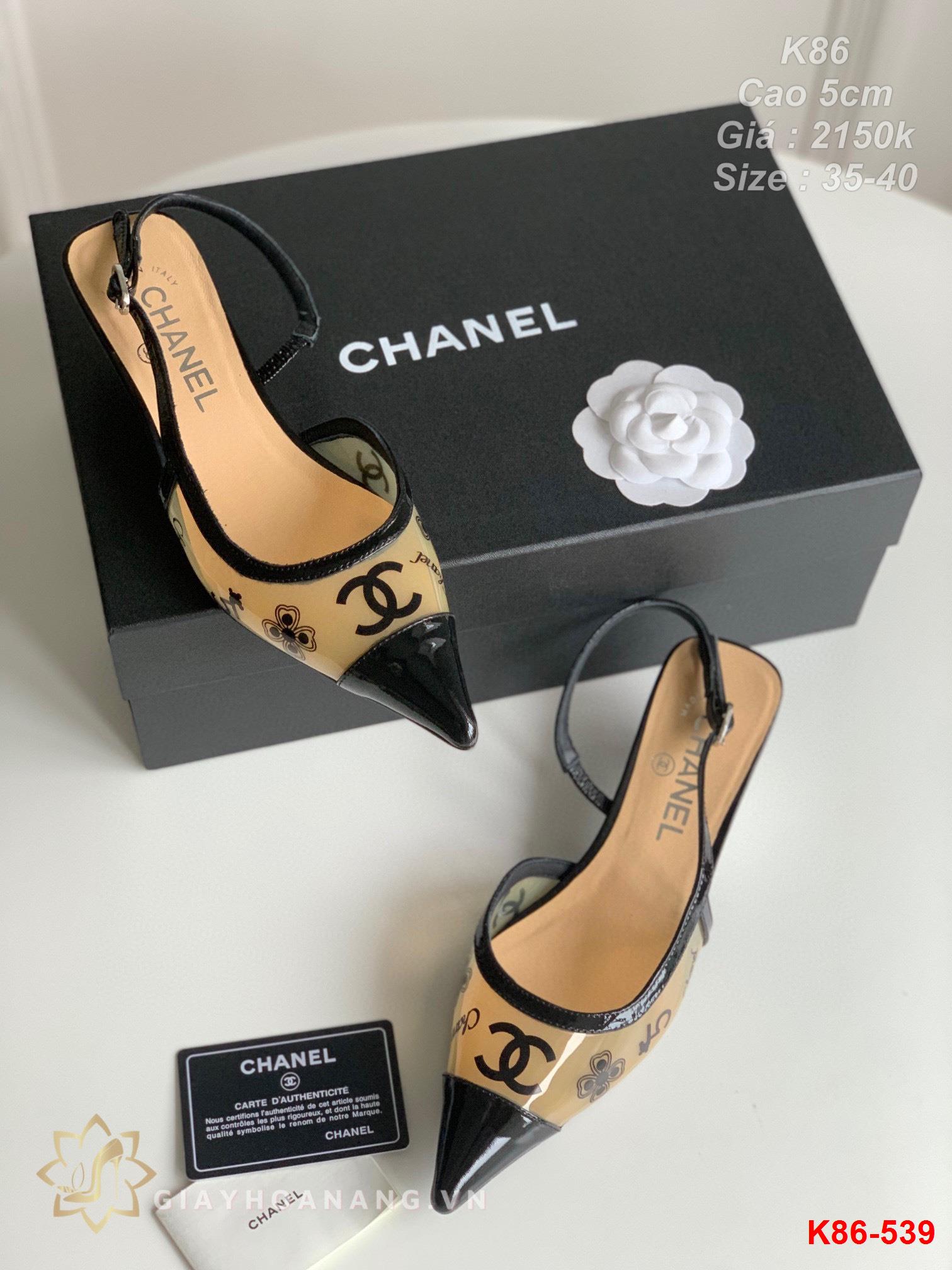 K86-539 Chanel sandal cao 5cm siêu cấp