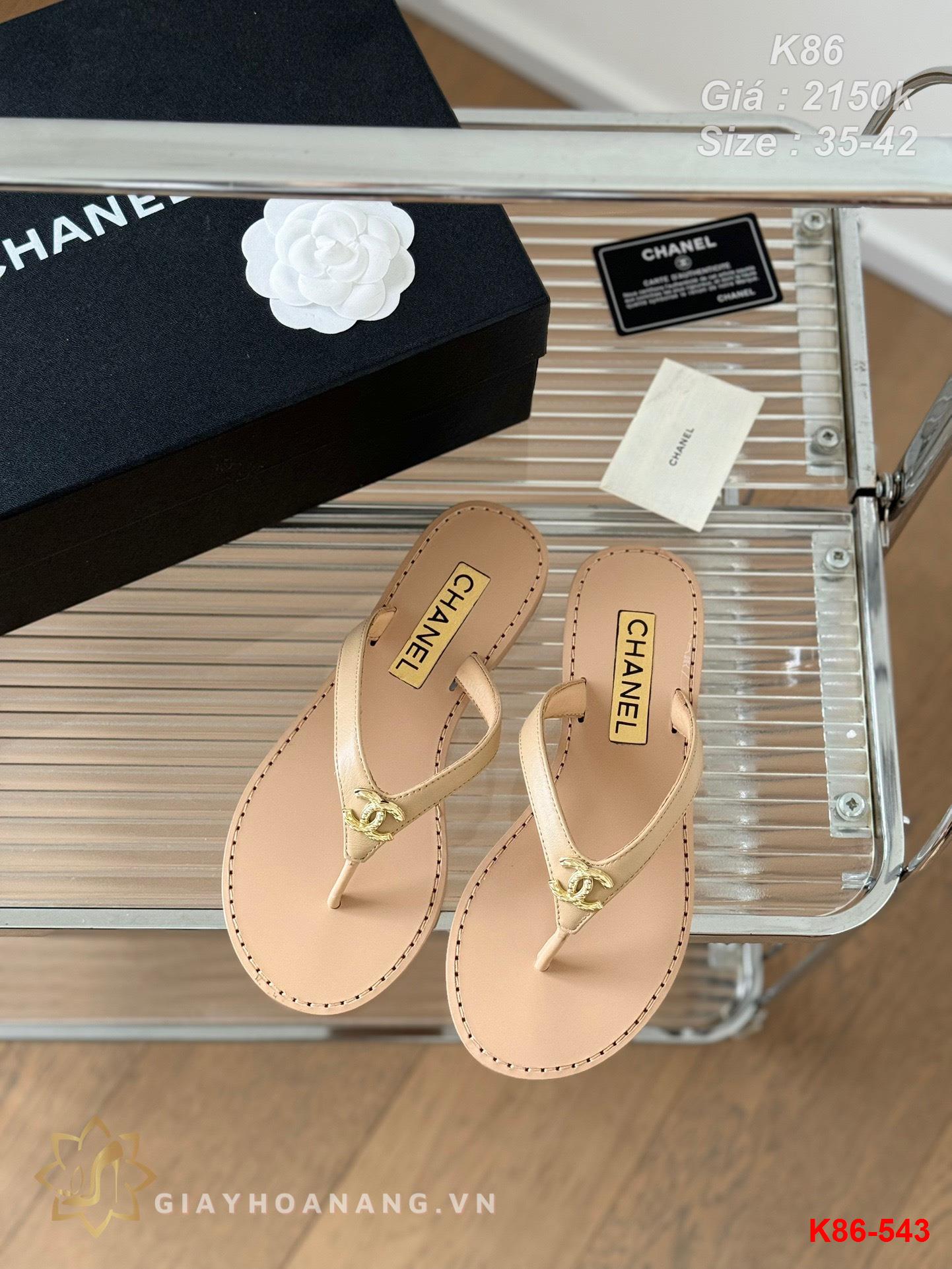 K86-543 Chanel dép sỏ ngón siêu cấp