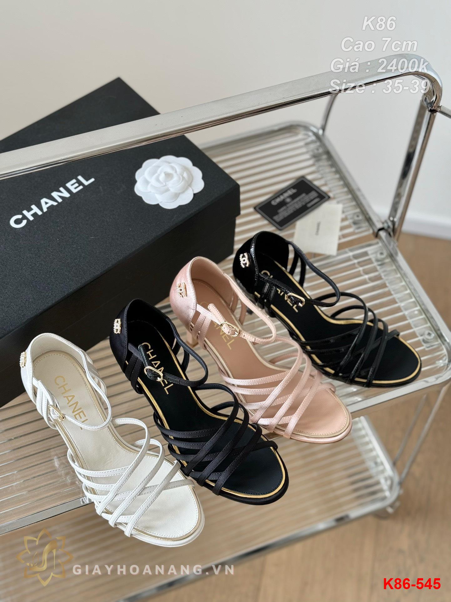 K86-545 Chanel sandal cao 7cm siêu cấp