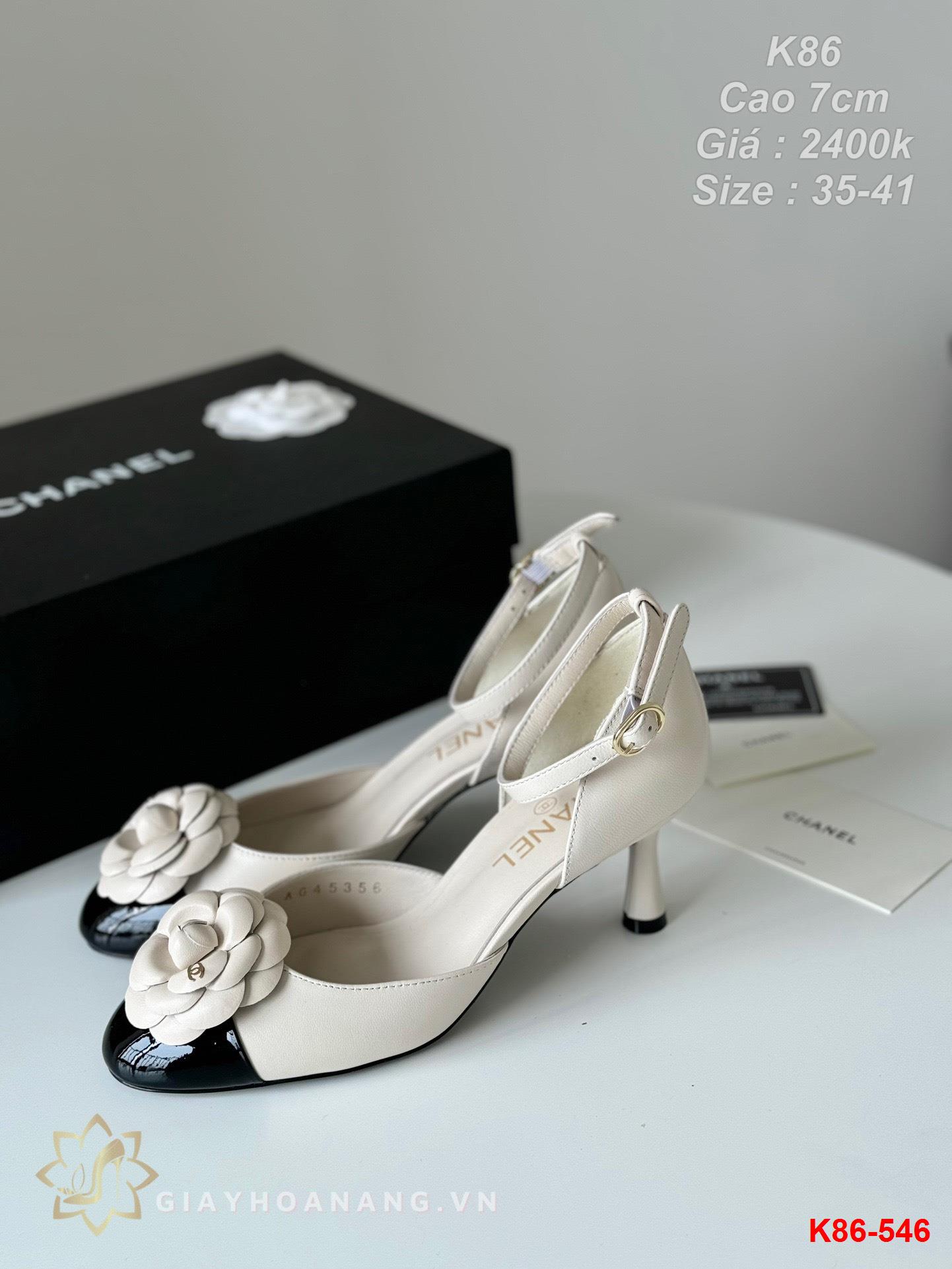 K86-546 Chanel sandal cao 7cm siêu cấp