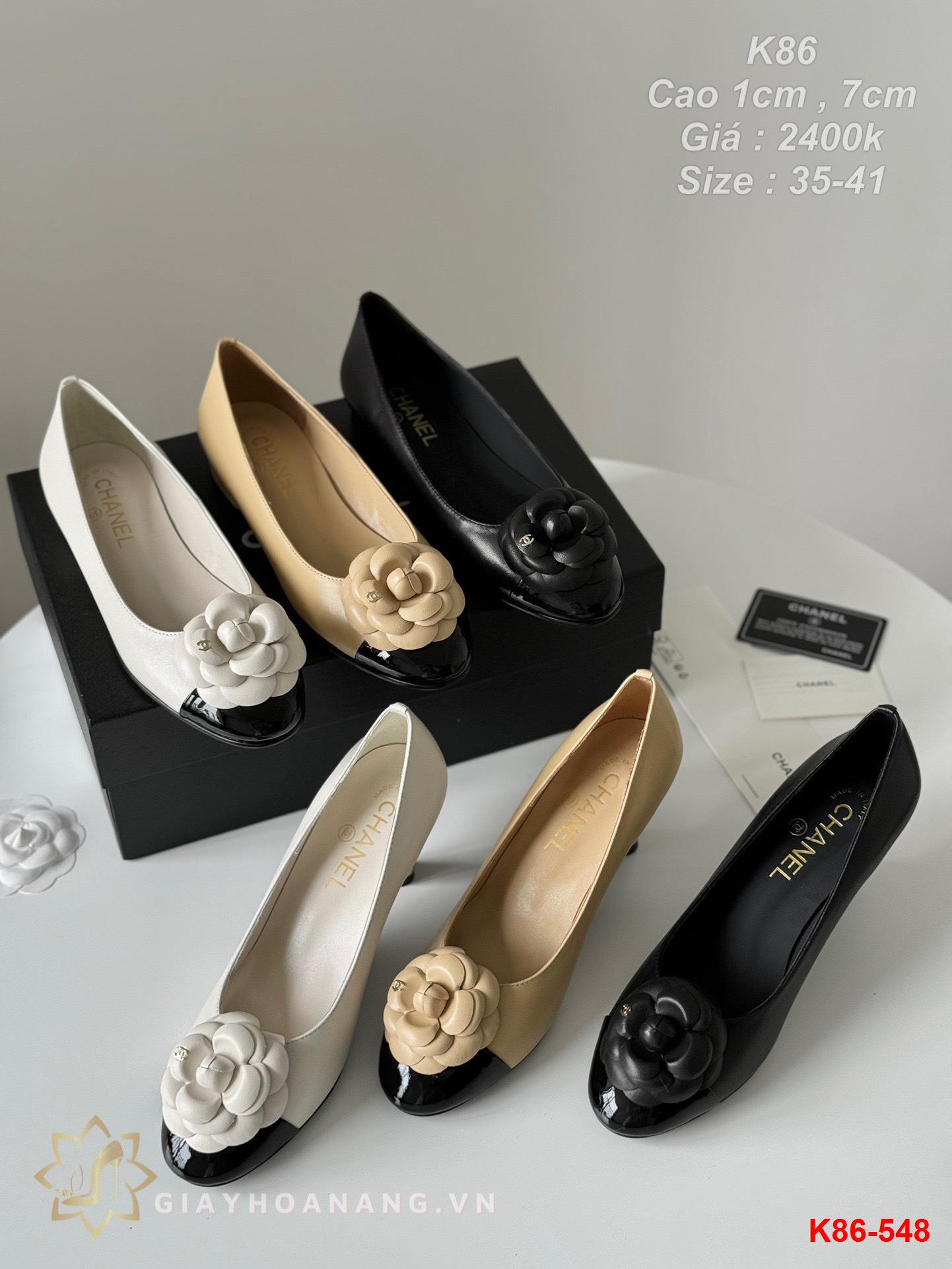 K86-548 Chanel giày cao 1cm , 7cm siêu cấp