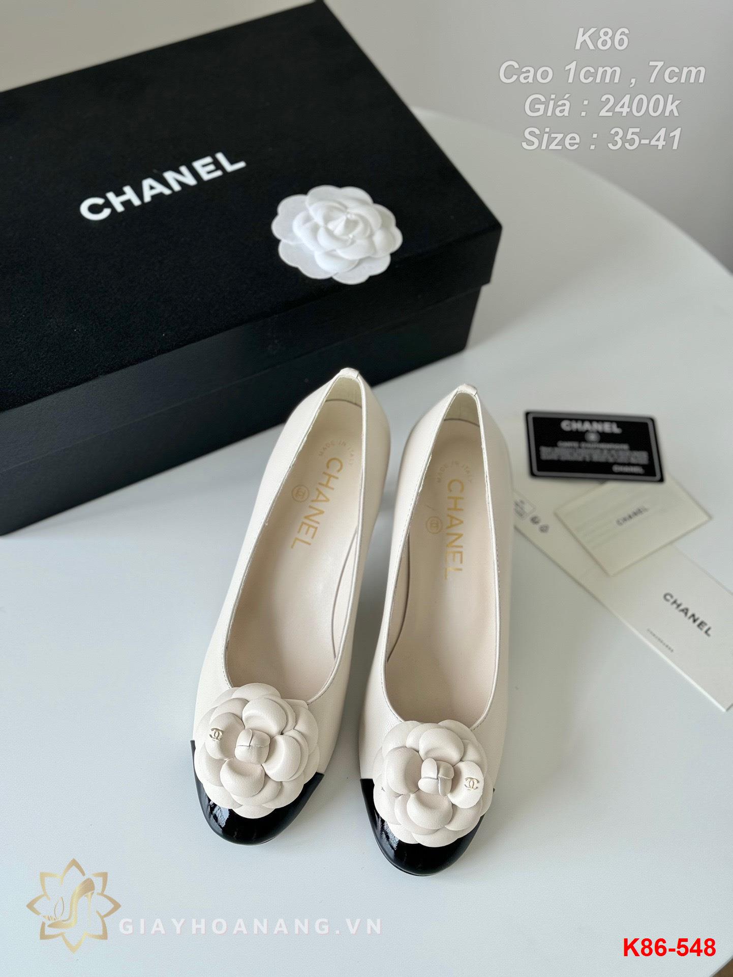 K86-548 Chanel giày cao 1cm , 7cm siêu cấp