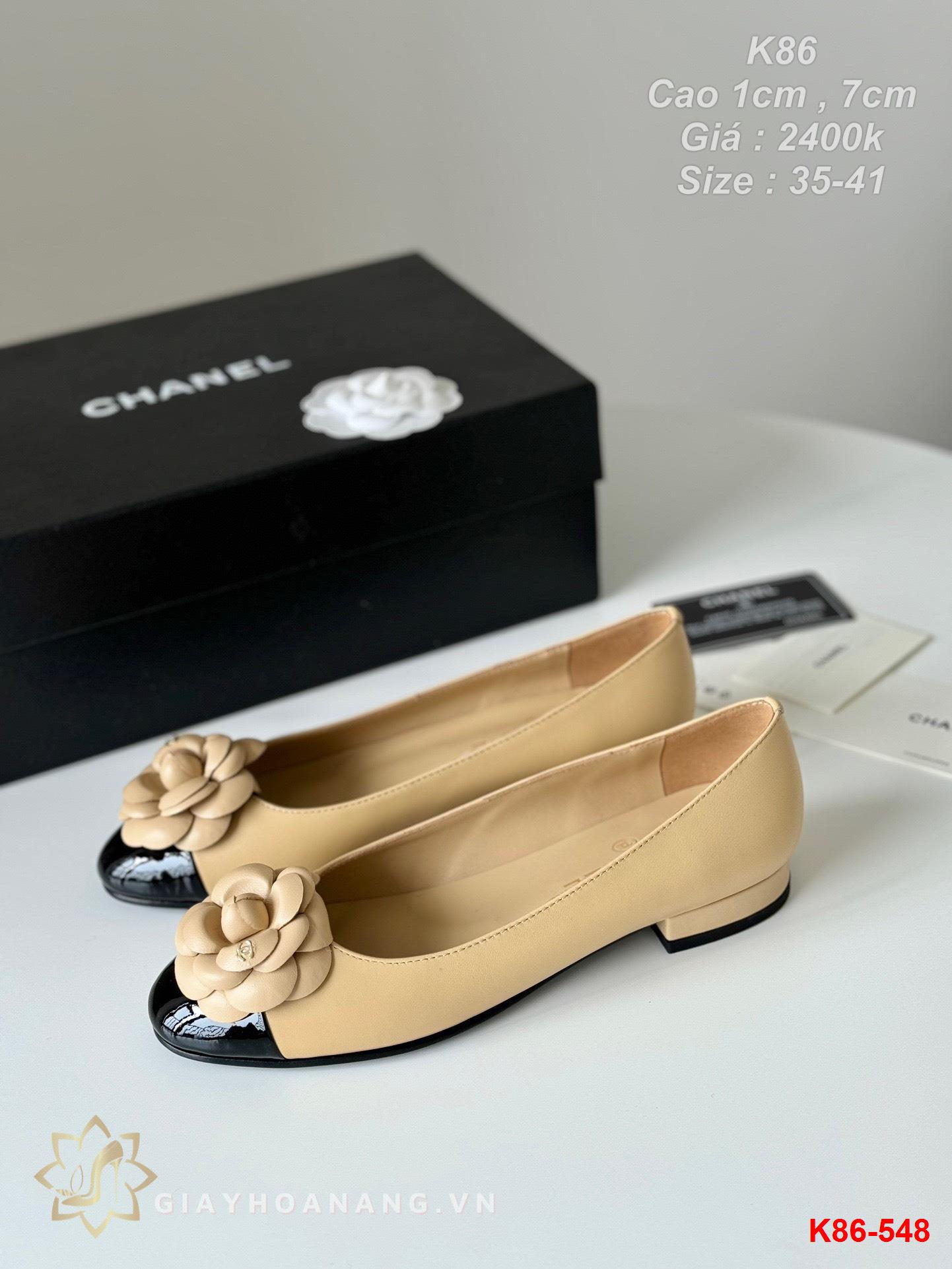 K86-548 Chanel giày cao 1cm , 7cm siêu cấp