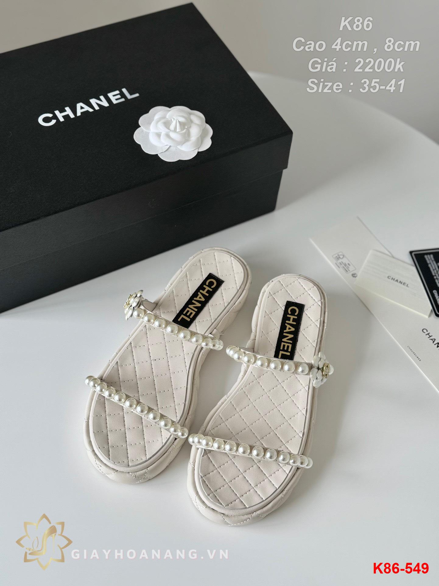 K86-549 Chanel sandal cao 4cm , 8cm siêu cấp
