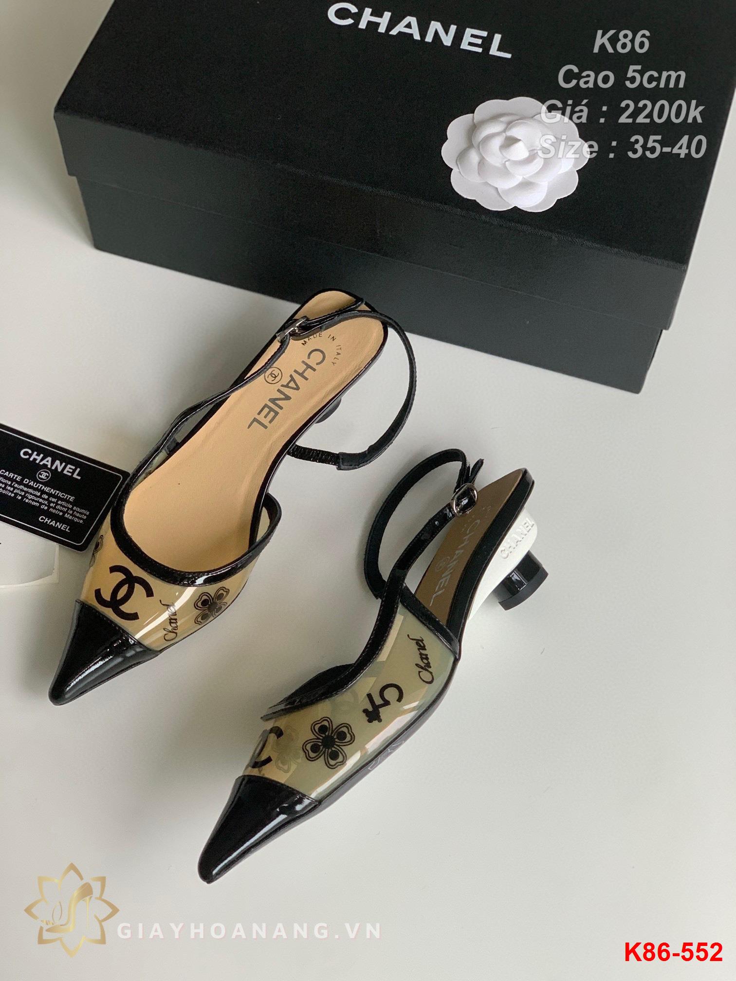 K86-552 Chanel sandal cao 5cm siêu cấp