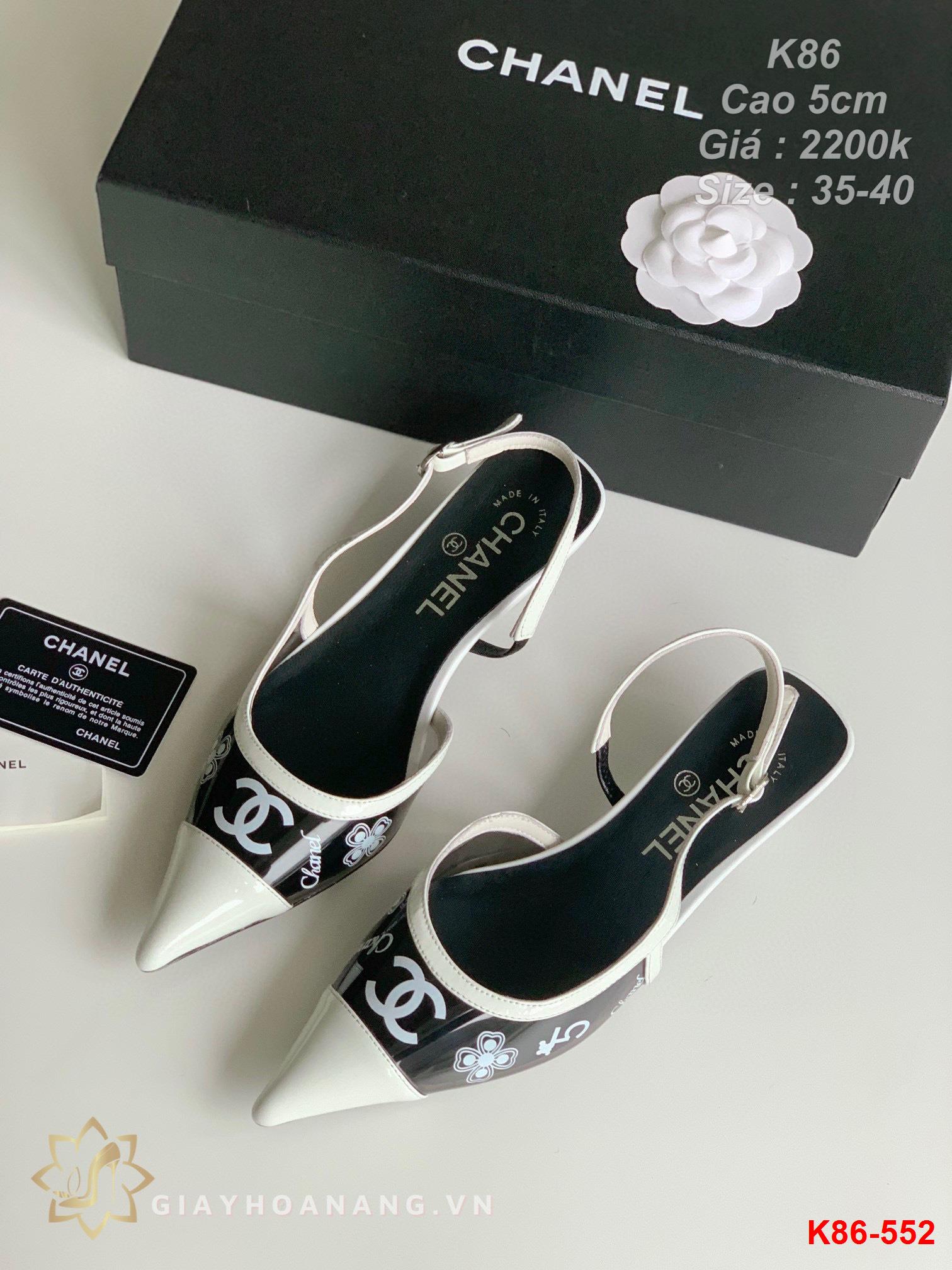 K86-552 Chanel sandal cao 5cm siêu cấp