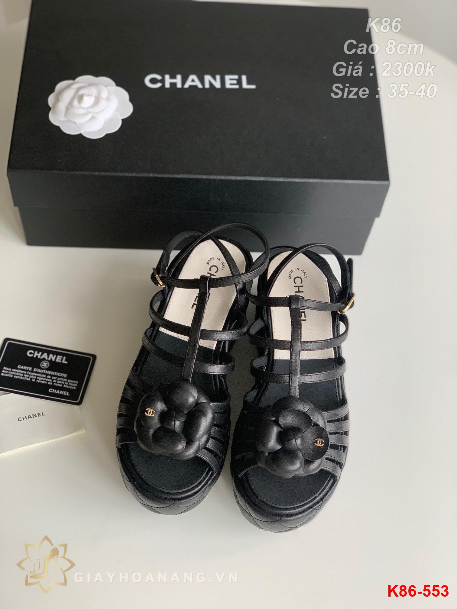 K86-553 Chanel sandal cao 8cm siêu cấp