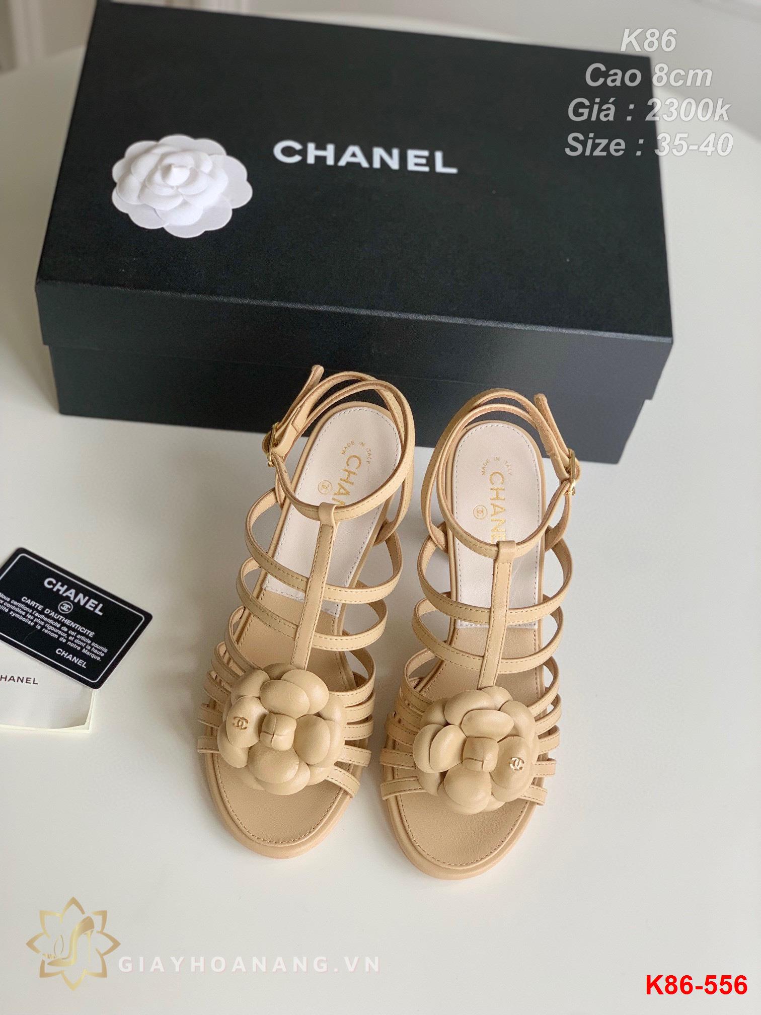 K86-556 Chanel sandal cao 8cm siêu cấp