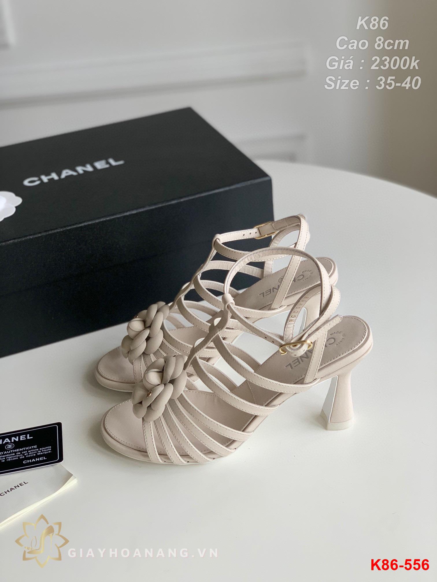 K86-556 Chanel sandal cao 8cm siêu cấp