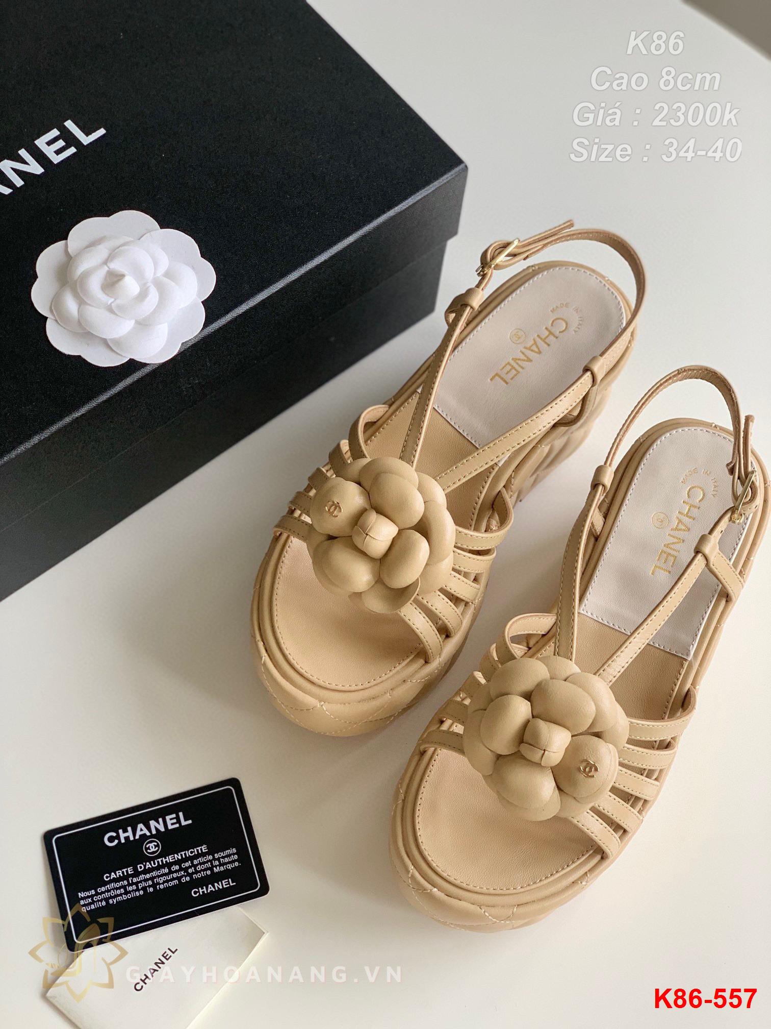 K86-557 Chanel sandal cao 8cm siêu cấp