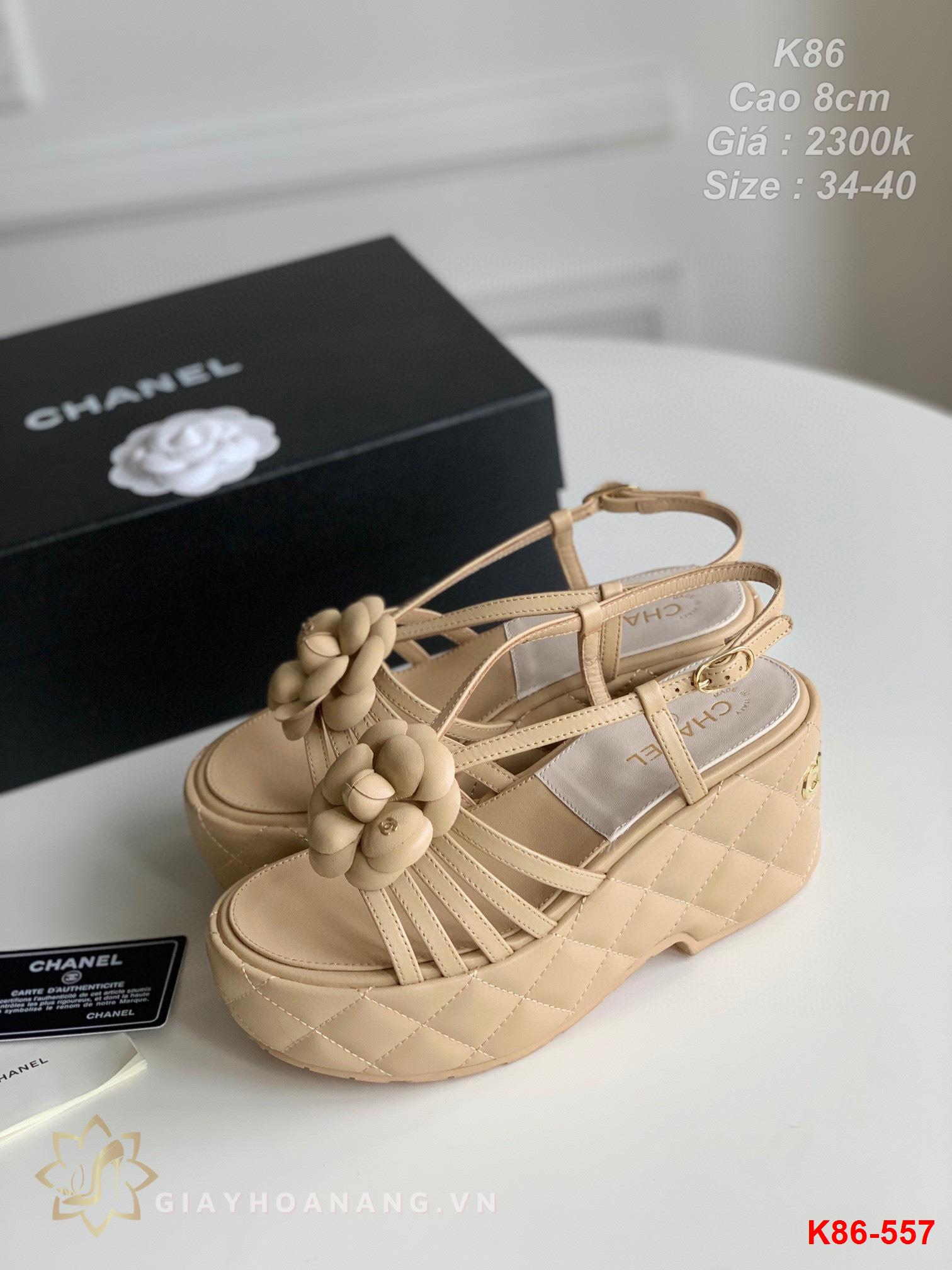 K86-557 Chanel sandal cao 8cm siêu cấp