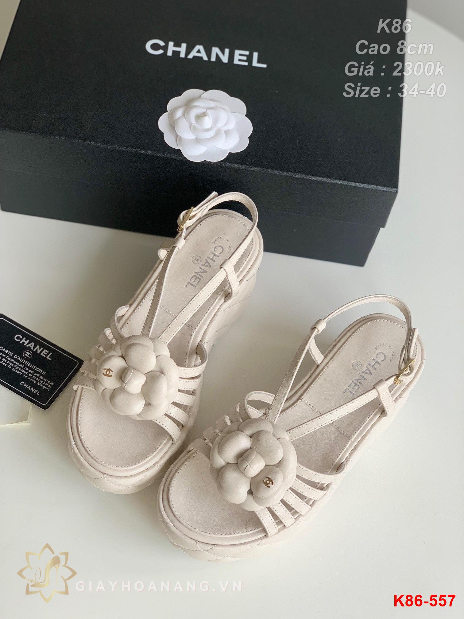 K86-557 Chanel sandal cao 8cm siêu cấp