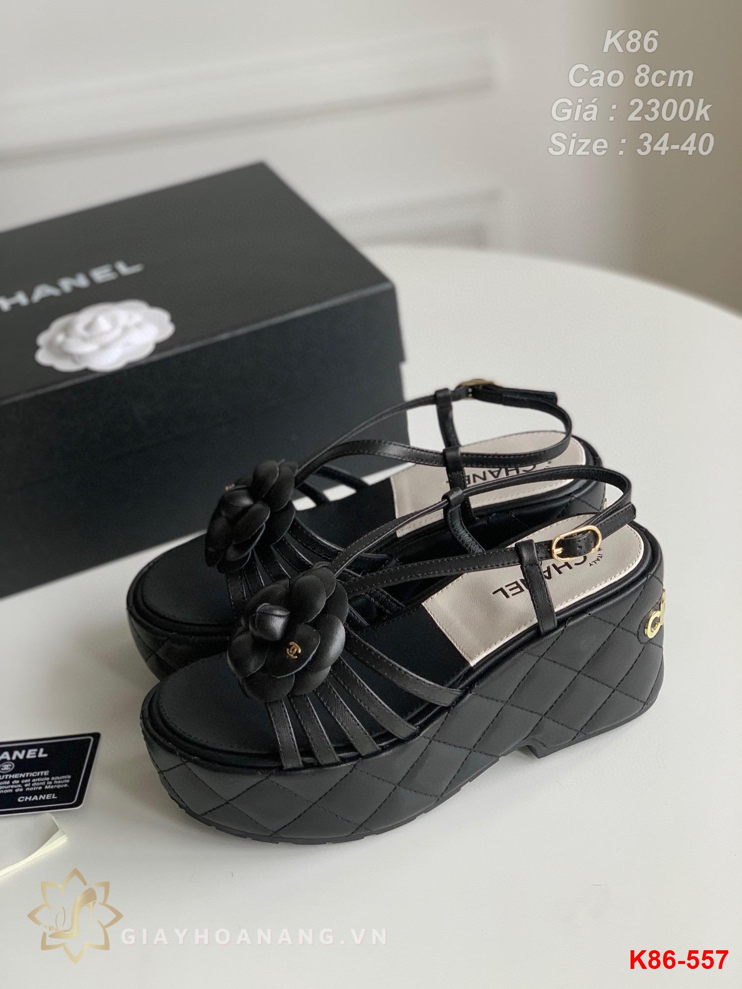 K86-557 Chanel sandal cao 8cm siêu cấp