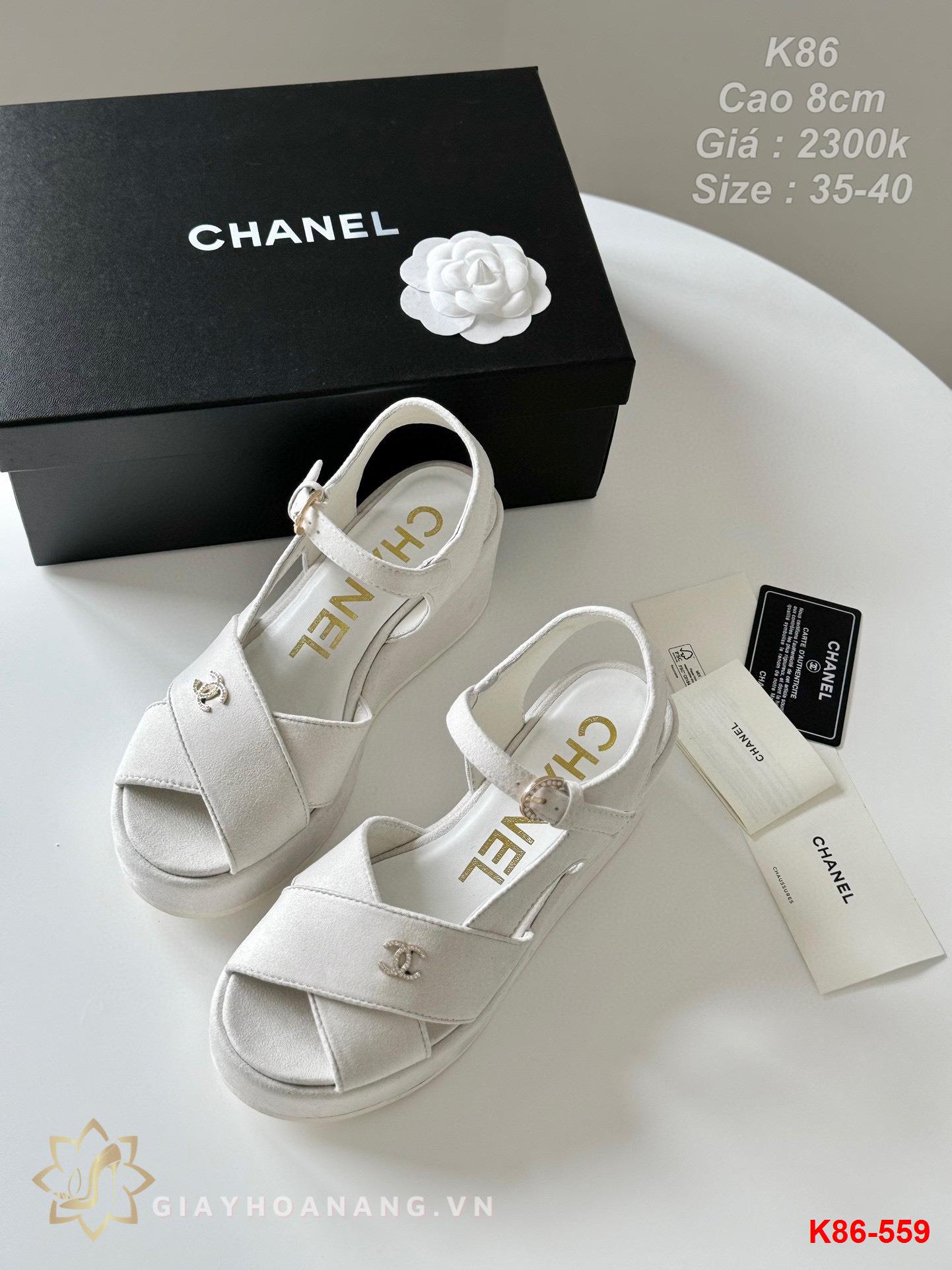 K86-559 Chanel sandal cao 8cm siêu cấp