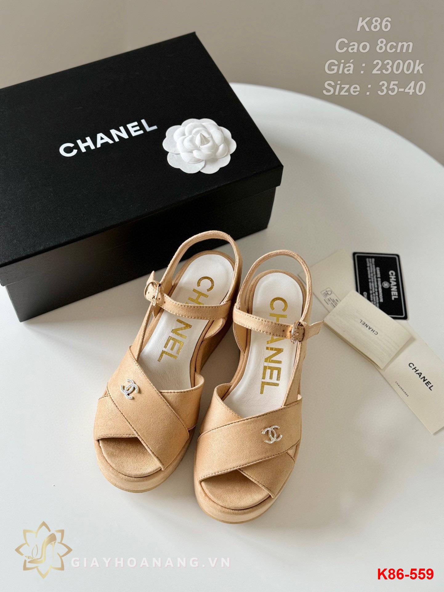 K86-559 Chanel sandal cao 8cm siêu cấp