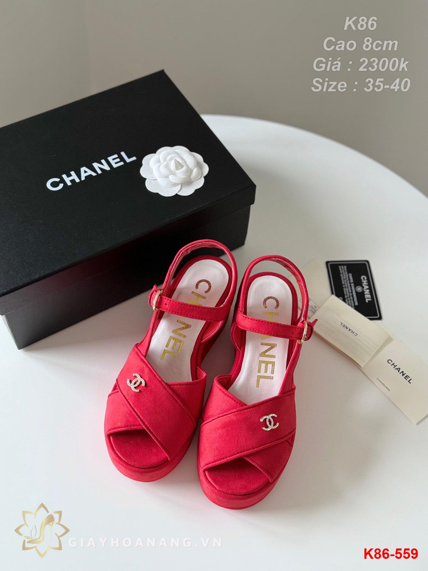 K86-559 Chanel sandal cao 8cm siêu cấp