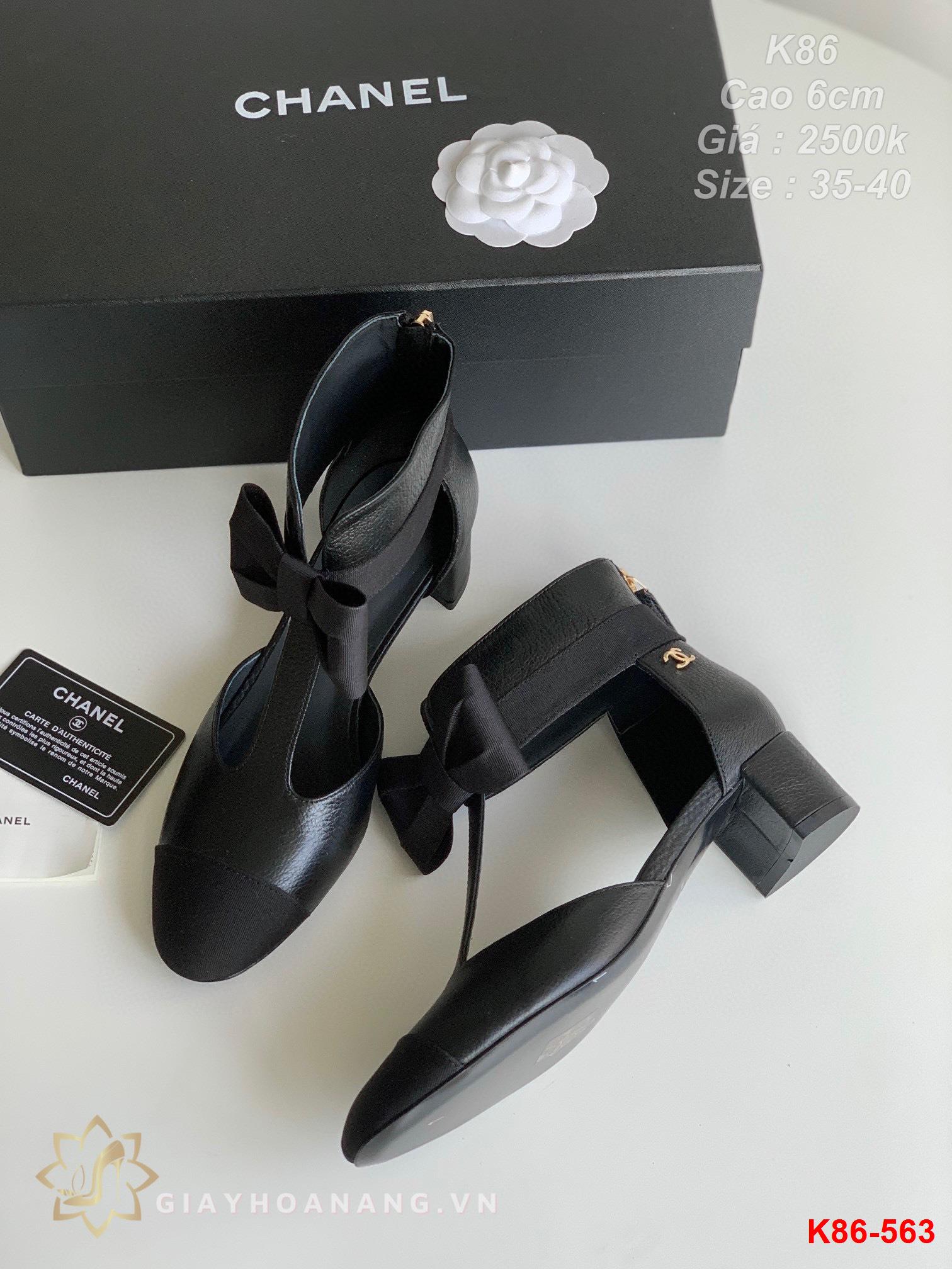 K86-563 Chanel sandal cao 6cm siêu cấp