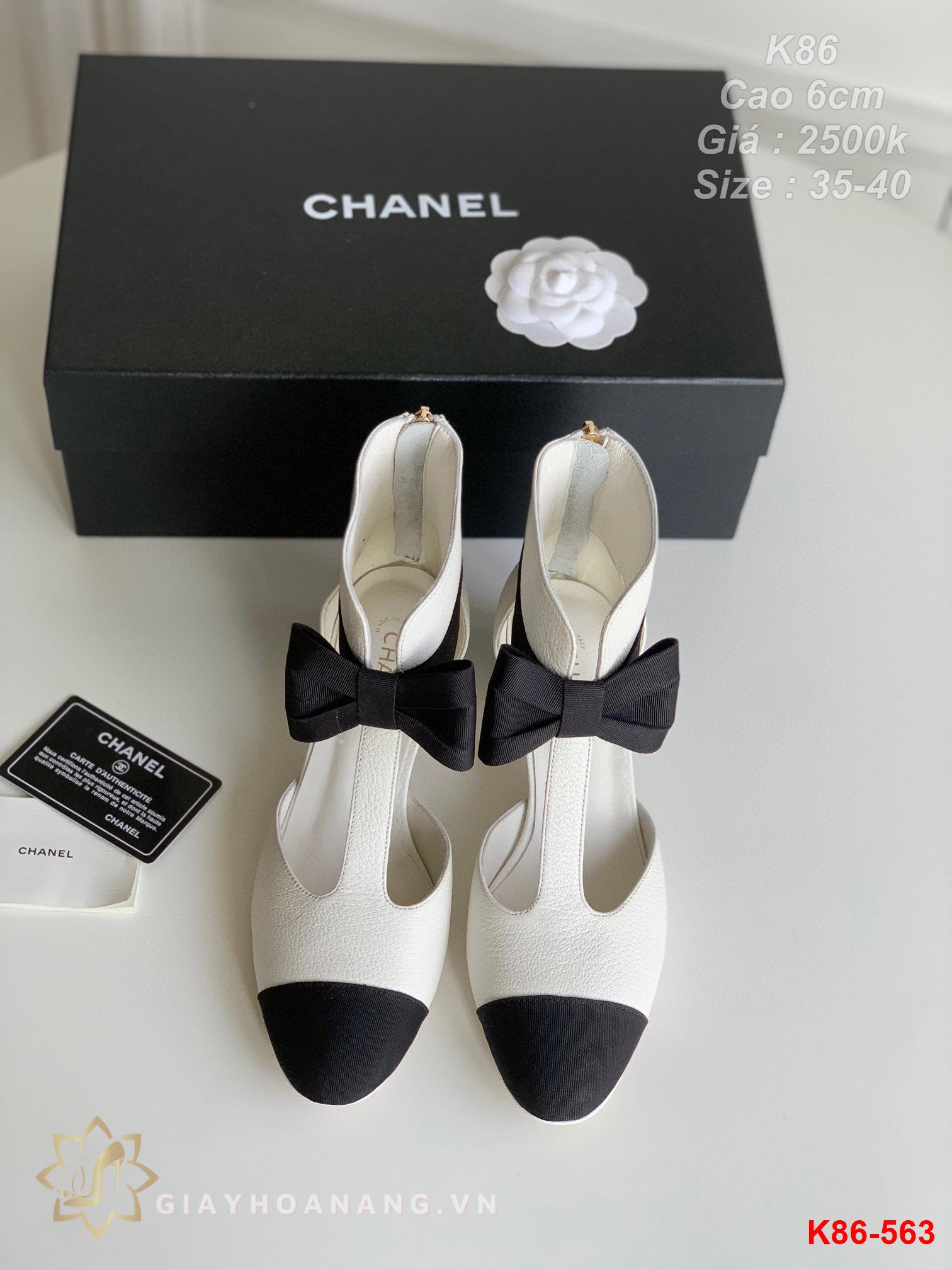 K86-563 Chanel sandal cao 6cm siêu cấp