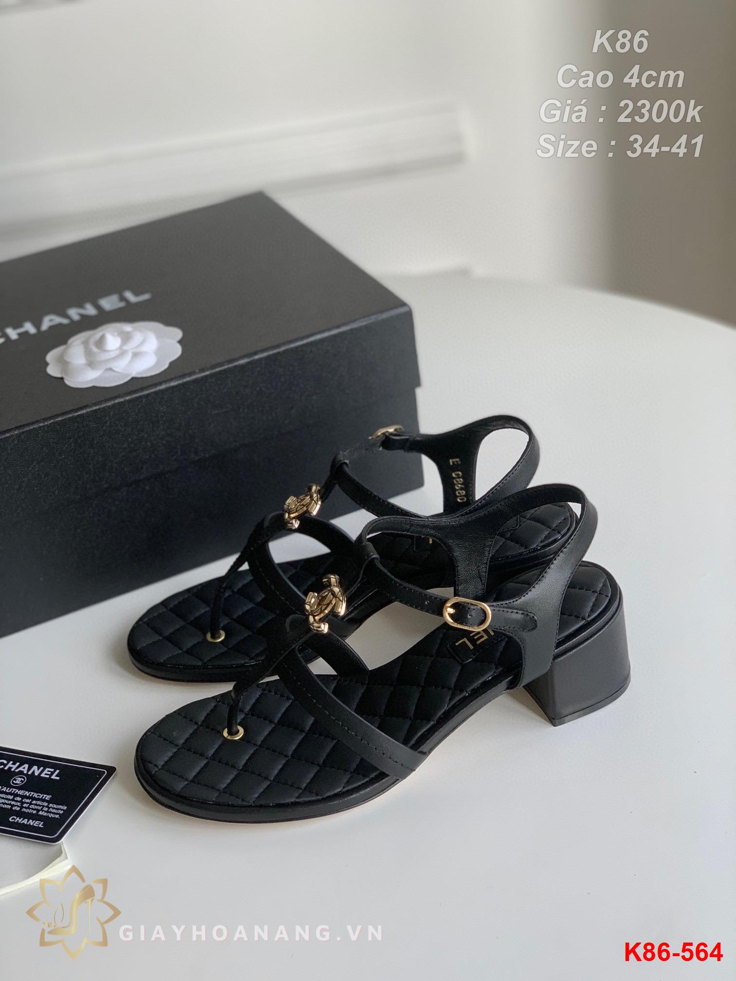 K86-564 Chanel sandal cao 4cm siêu cấp