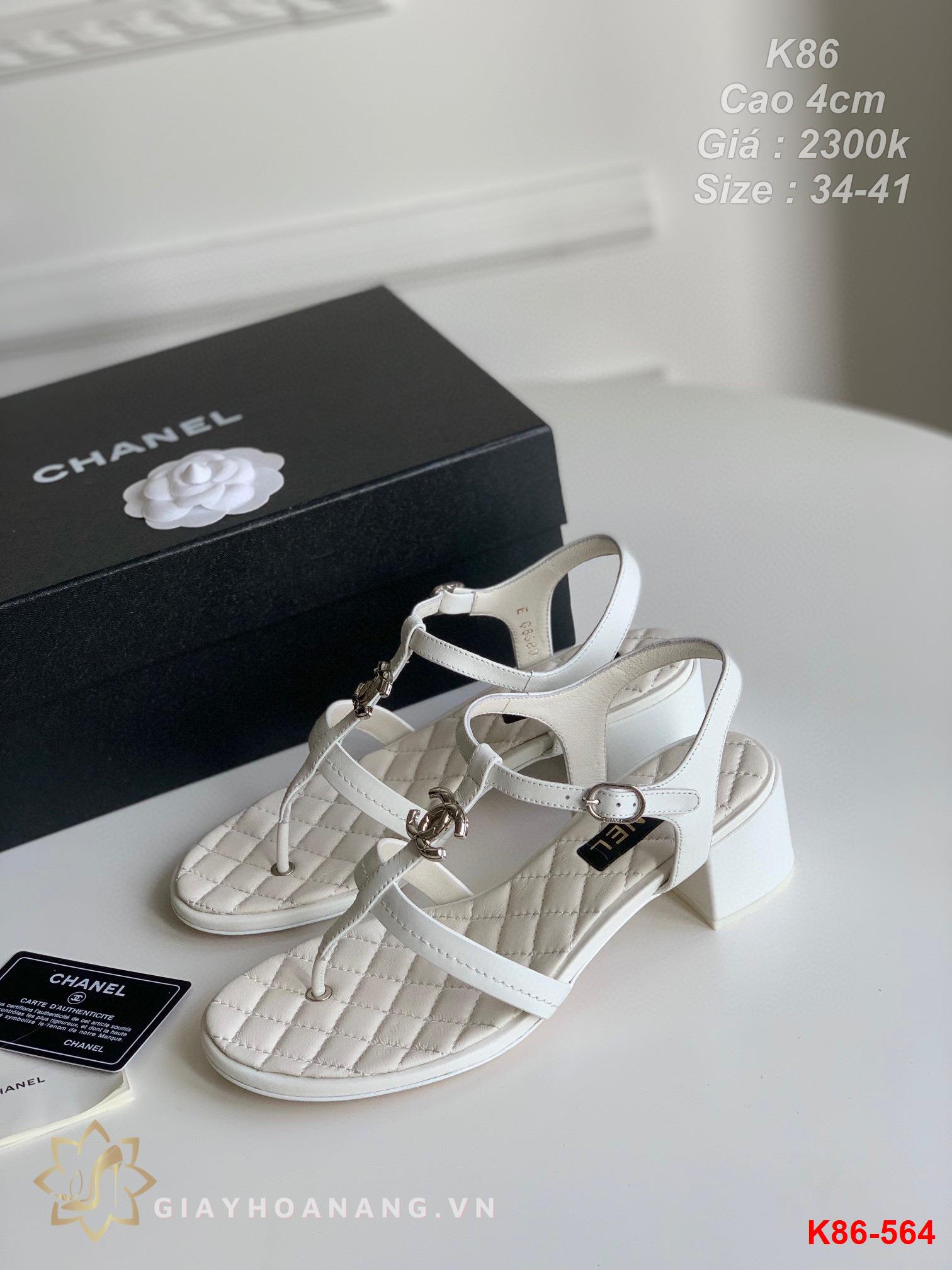 K86-564 Chanel sandal cao 4cm siêu cấp