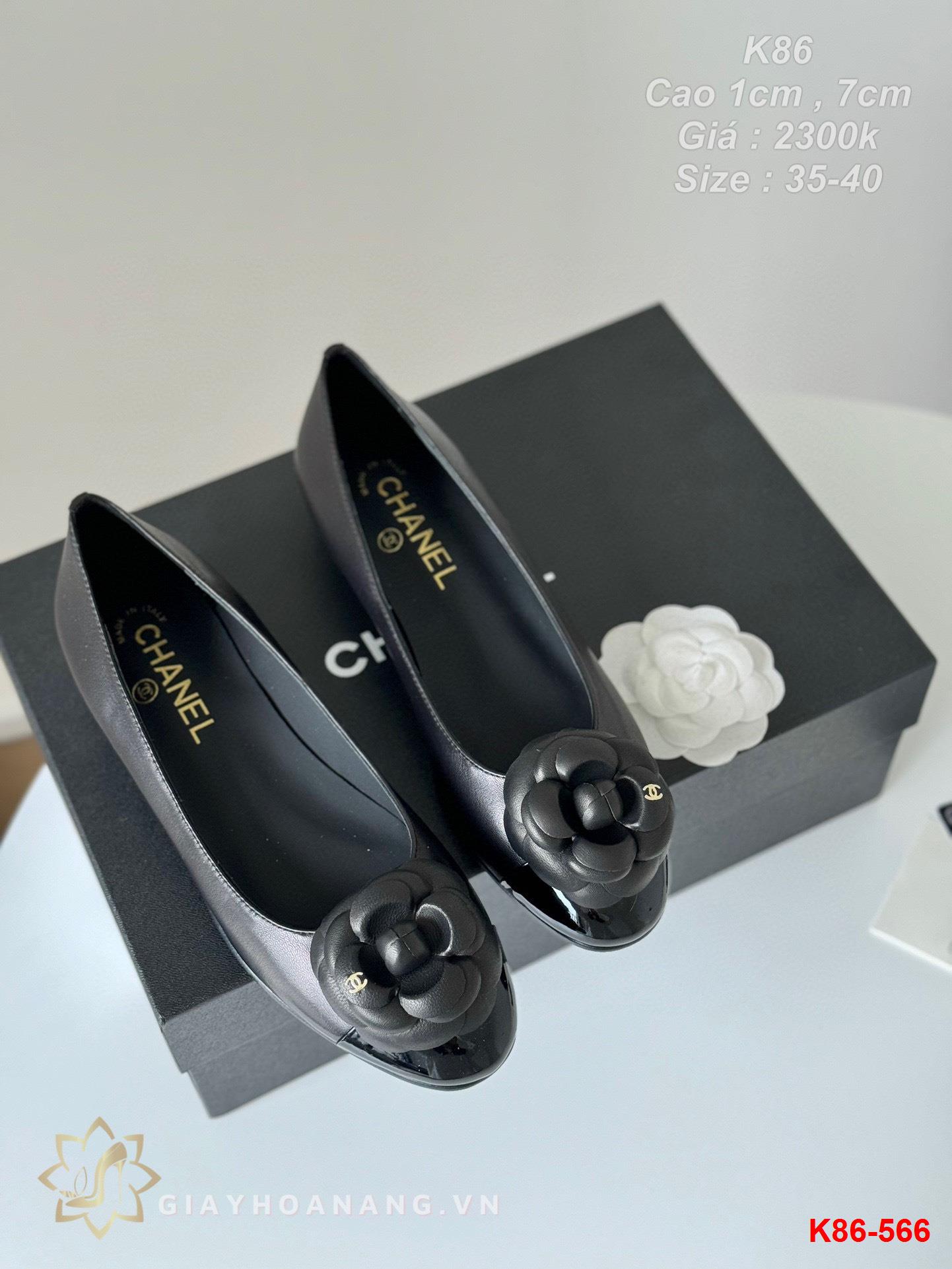 K86-566 Chanel giày cao 1cm , 7cm siêu cấp