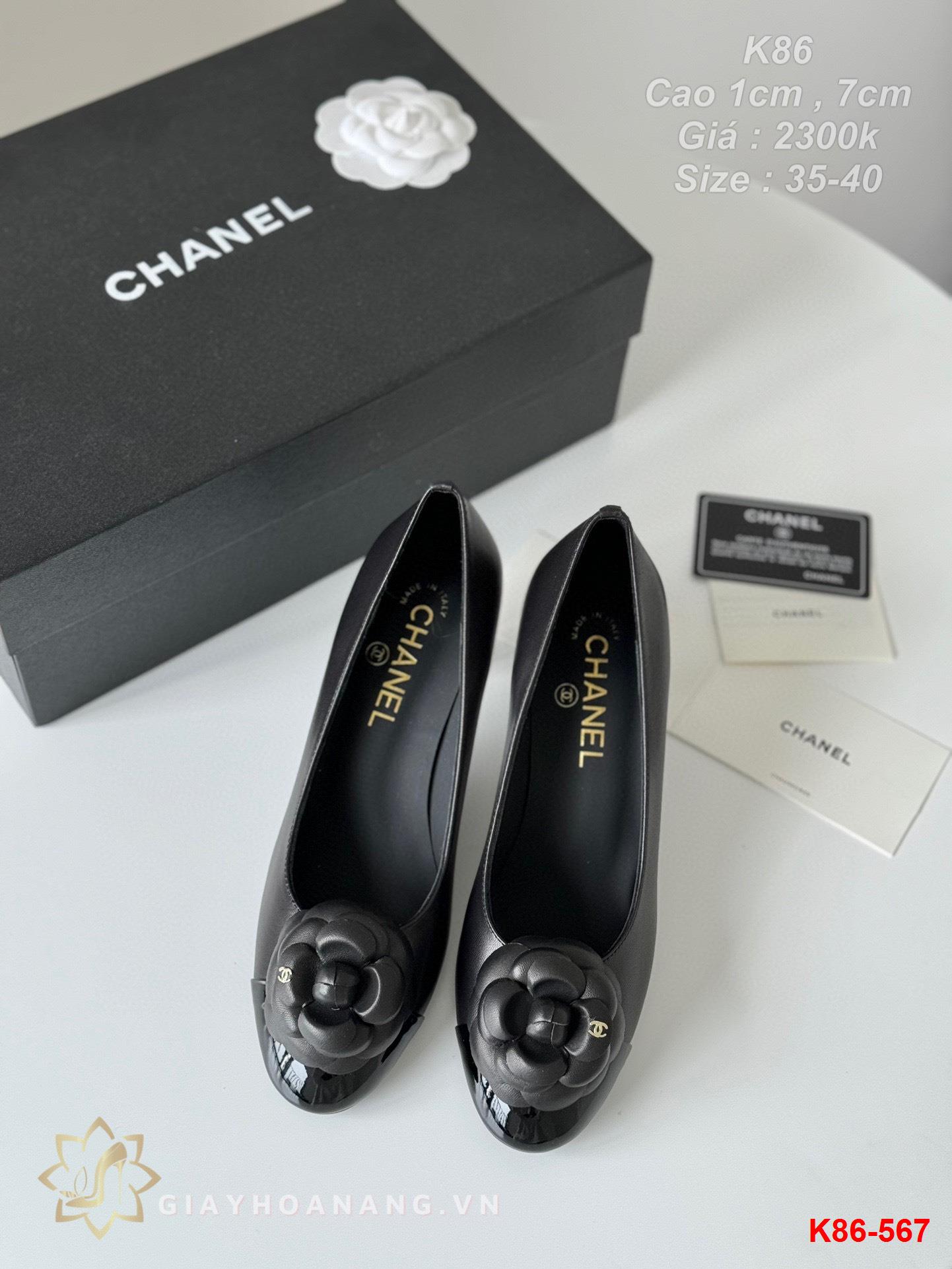K86-567 Chanel giày cao 1cm , 7cm siêu cấp